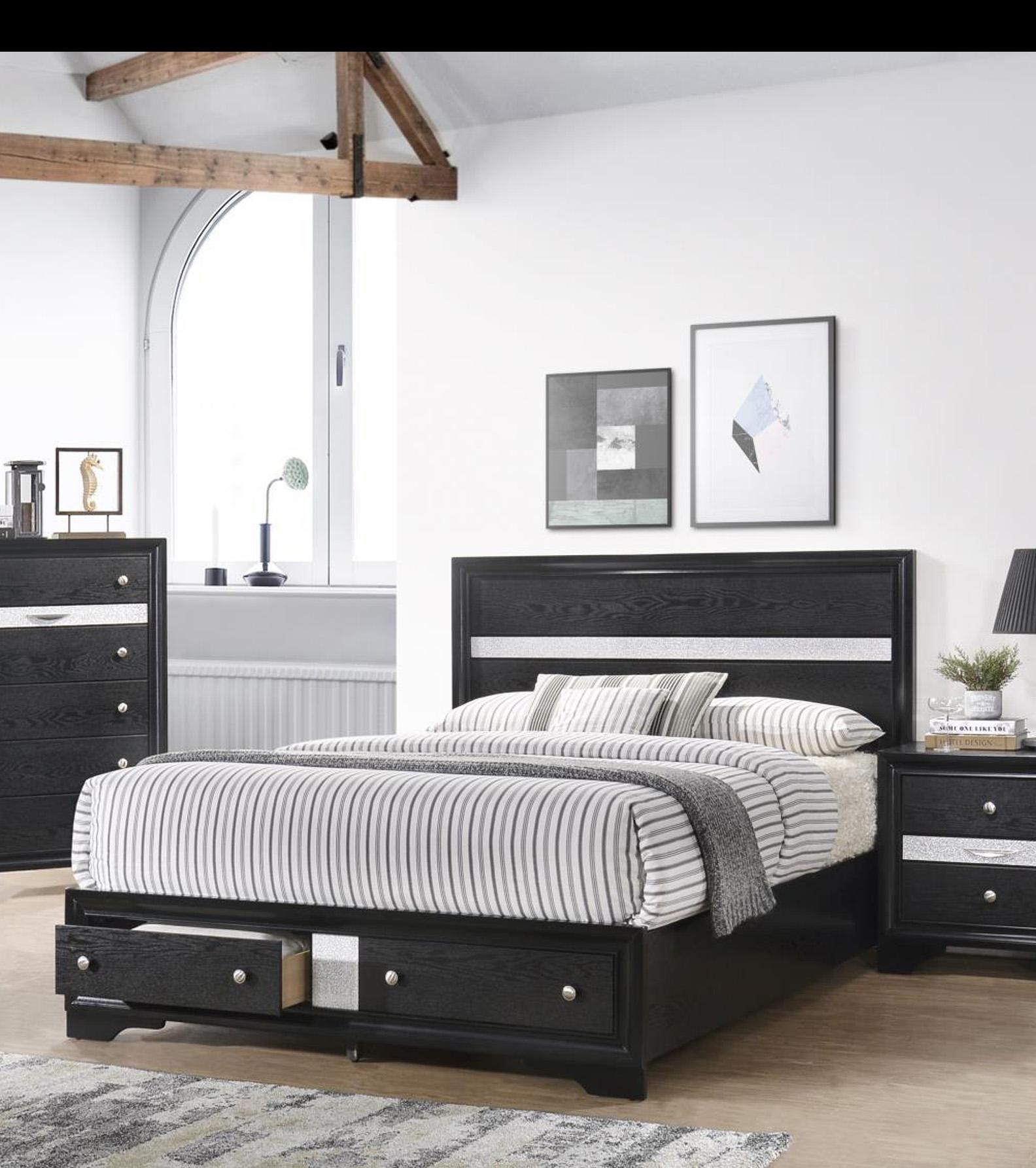 

    
Galaxy Home Furniture MATRIX Storage Bedroom Set Black GHF-808857543516
