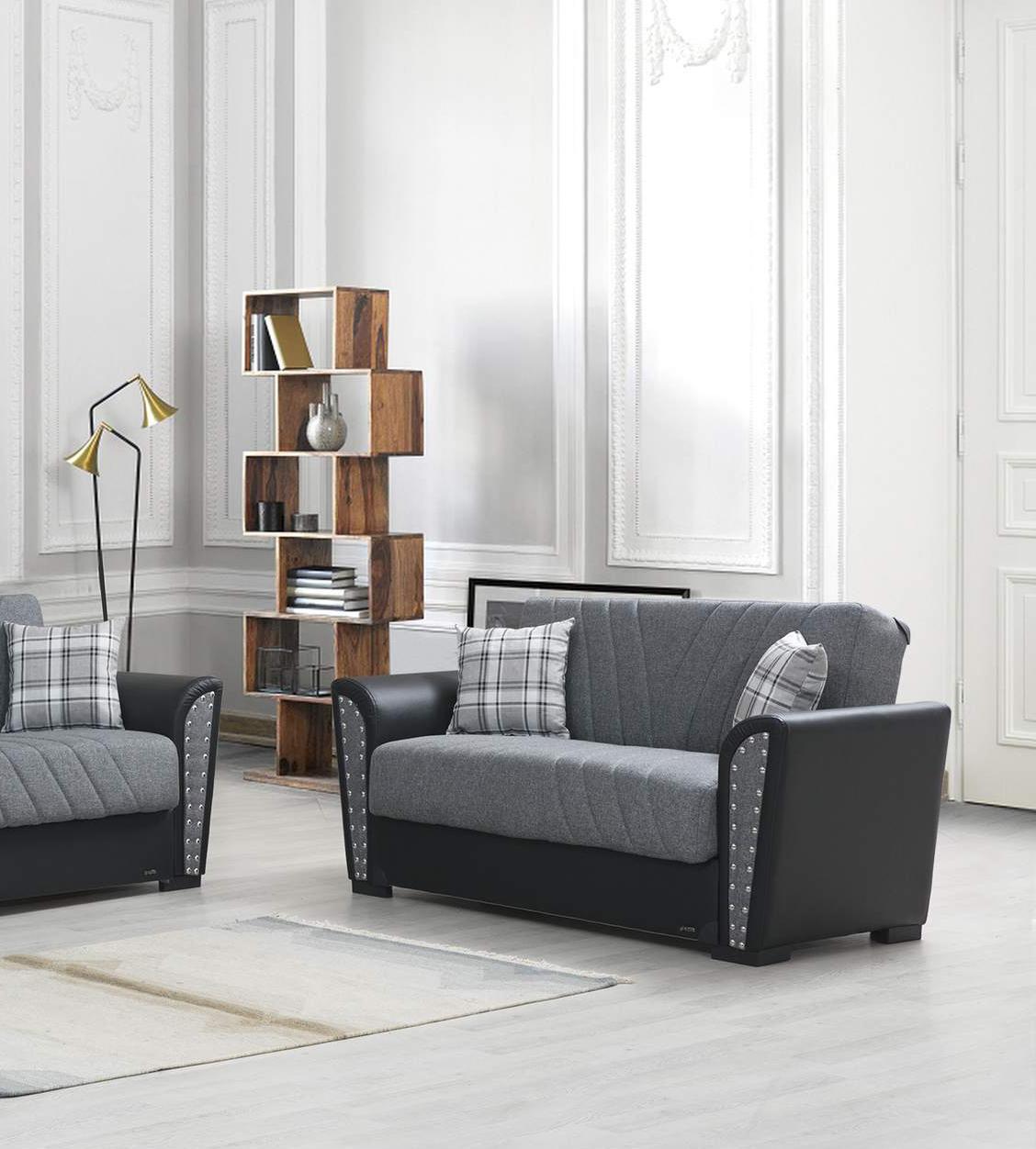 

                    
Alpha Furniture Salinas Sofa and Loveseat Set Black/Gray Fabric Purchase 

