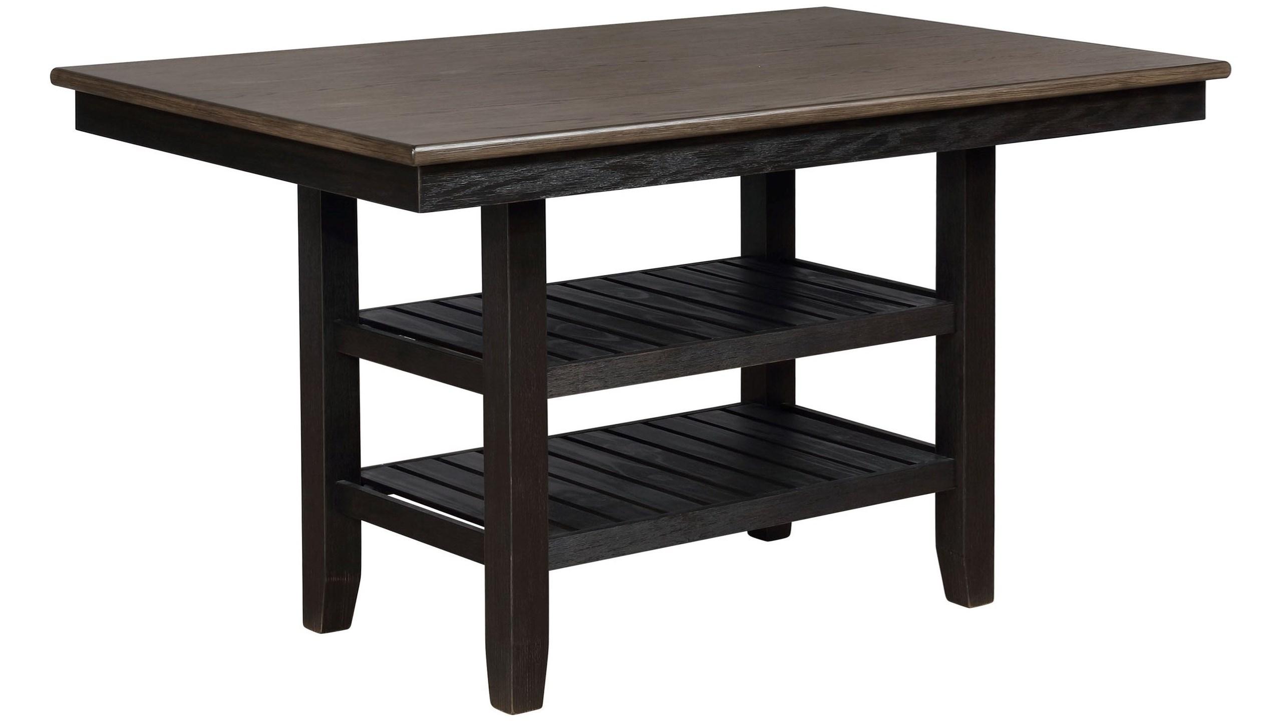 Traditional, Farmhouse Counter Height Table Jorie 2742T-4064 in Black 