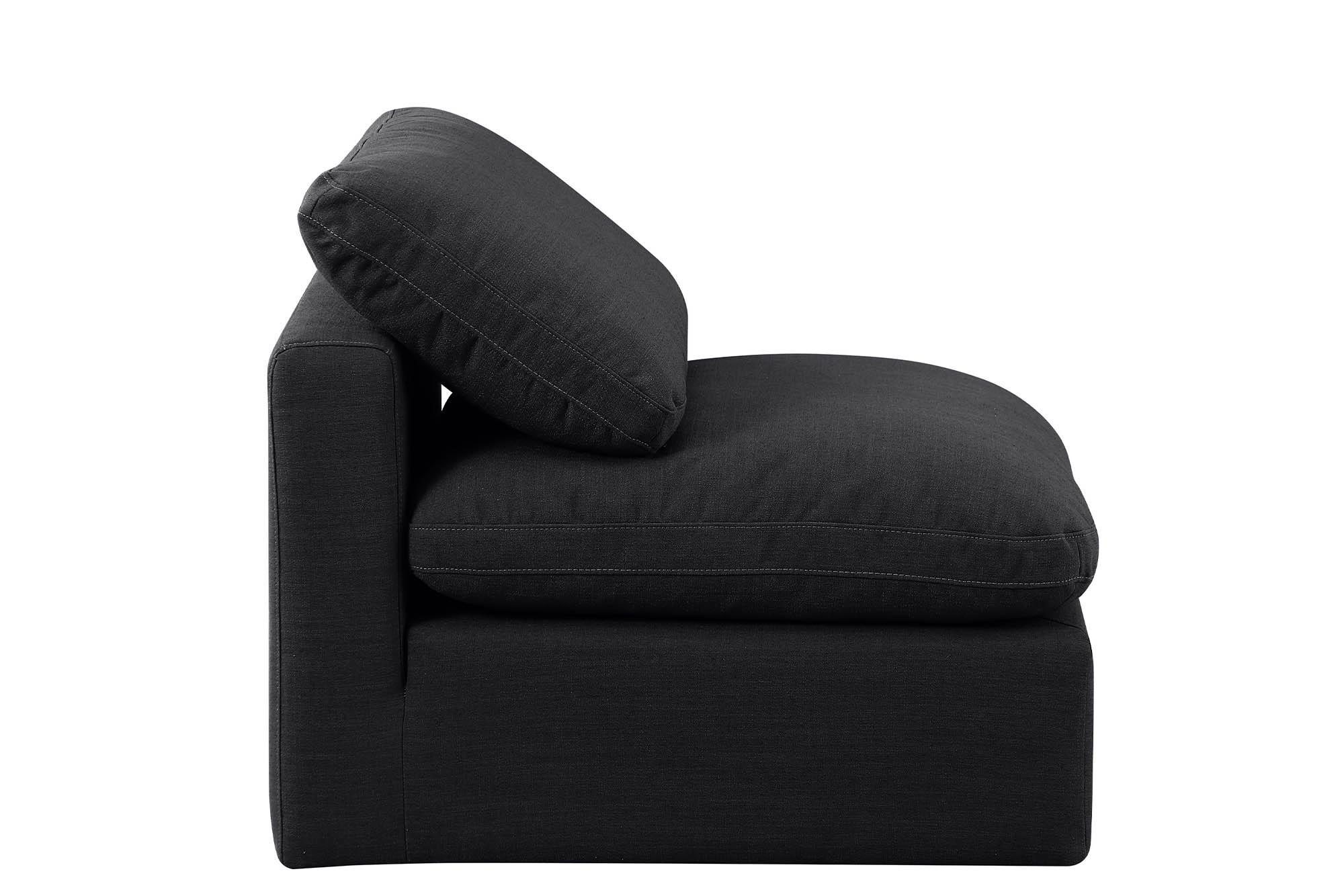 

        
Meridian Furniture INDULGE 141Black-Armless Armless Chair Black Linen 094308313283
