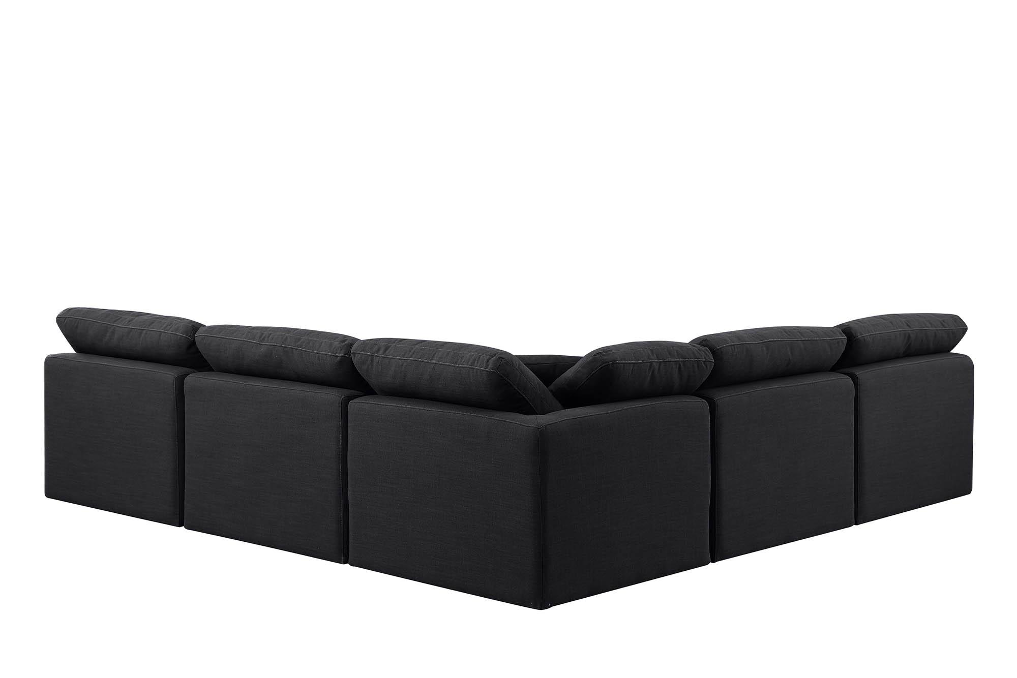 

        
Meridian Furniture INDULGE 141Black-Sec5B Modular Sectional Black Linen 094308314037

