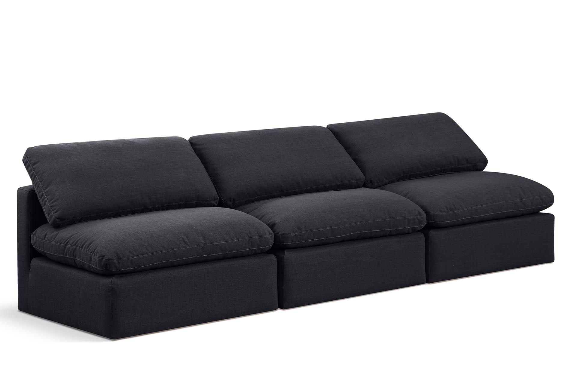 

    
Black Linen Fabric Modular Sofa INDULGE 141Black-S3 Meridian Contemporary
