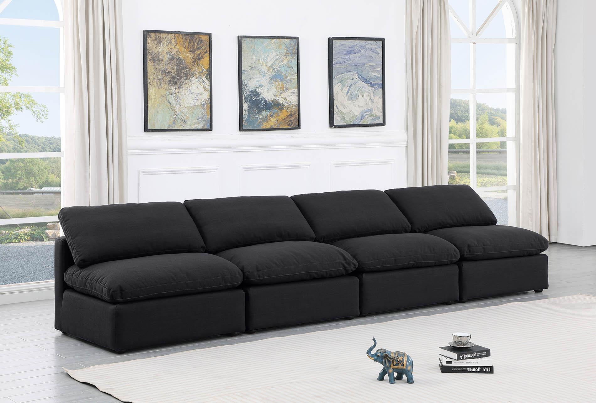 

    
Black Linen Fabric Modular Sofa INDULGE 141Black-S4 Meridian Contemporary
