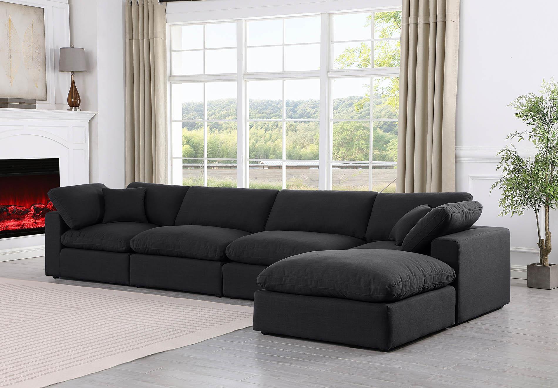 

        
Meridian Furniture 187Black-Sec5A Modular Sectional Black Linen 094308287539
