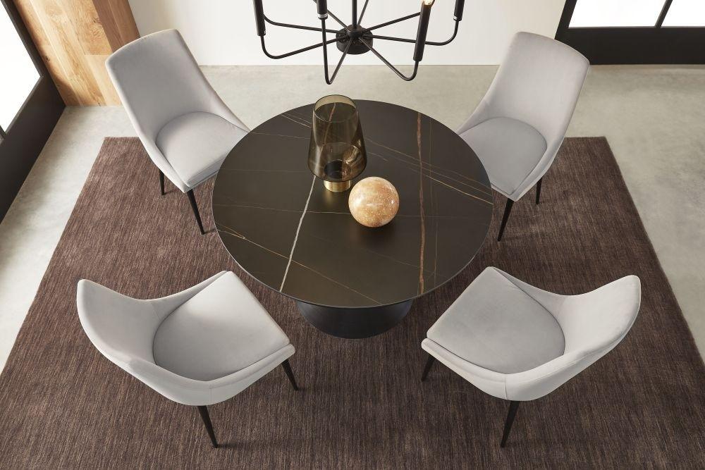 

    
Modus Furniture WINSTON Dining Table Set Gray/Black FMBF60-5PC
