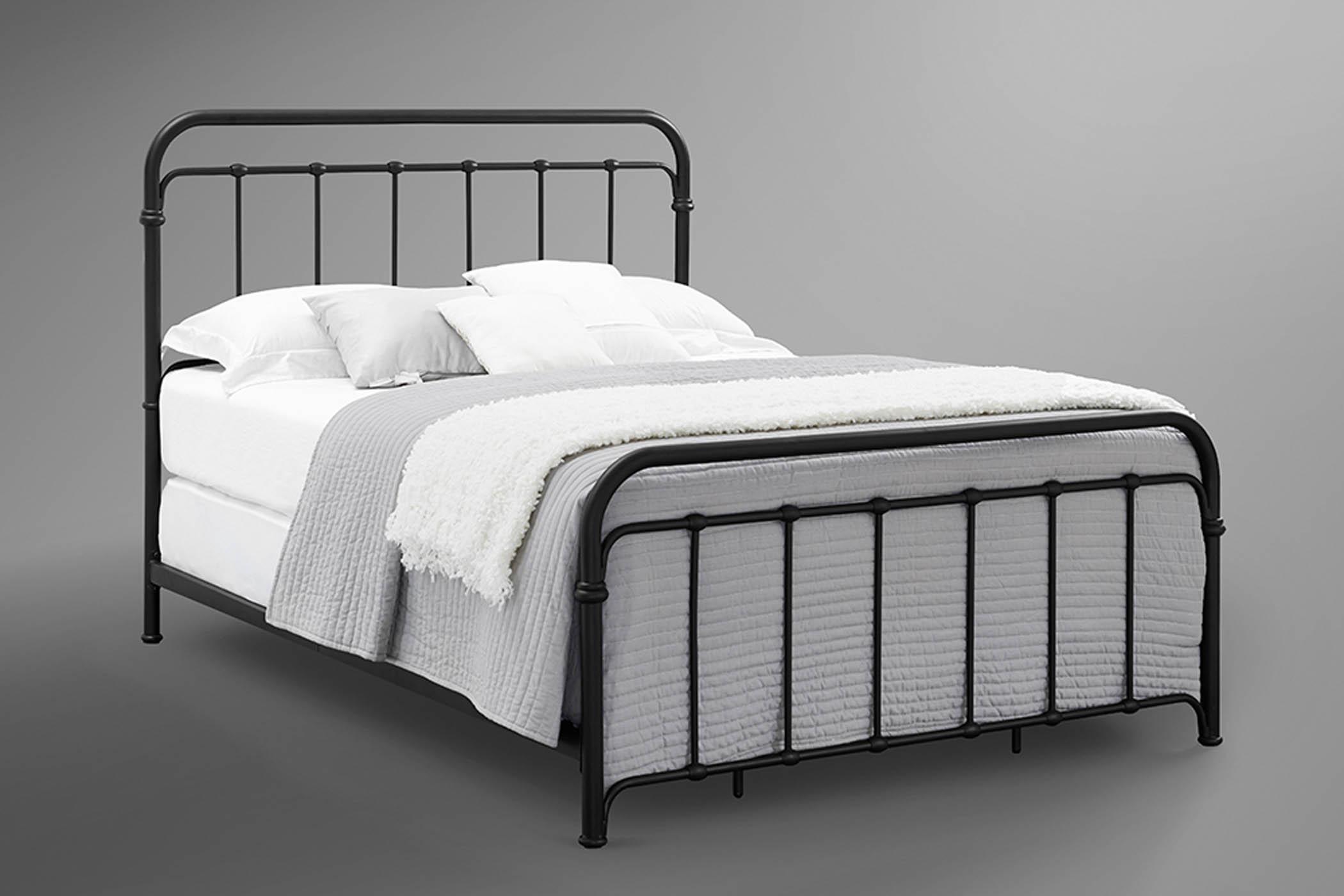 Modern, Transitional Metal Bed SHELBY 1800-104 1800-104 in Black 