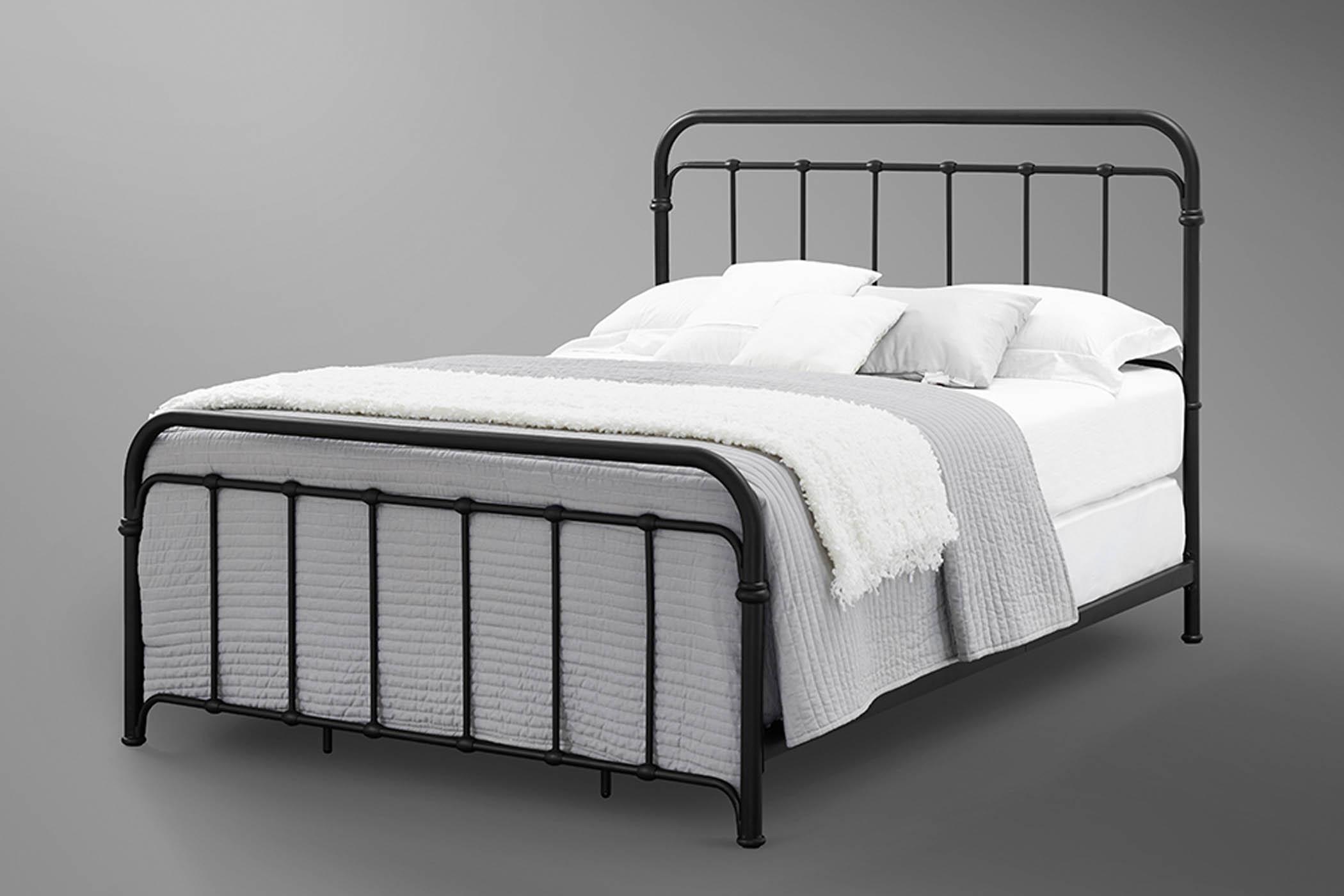 Modern, Transitional Metal Bed SHELBY 1800-105 1800-105 in Black 