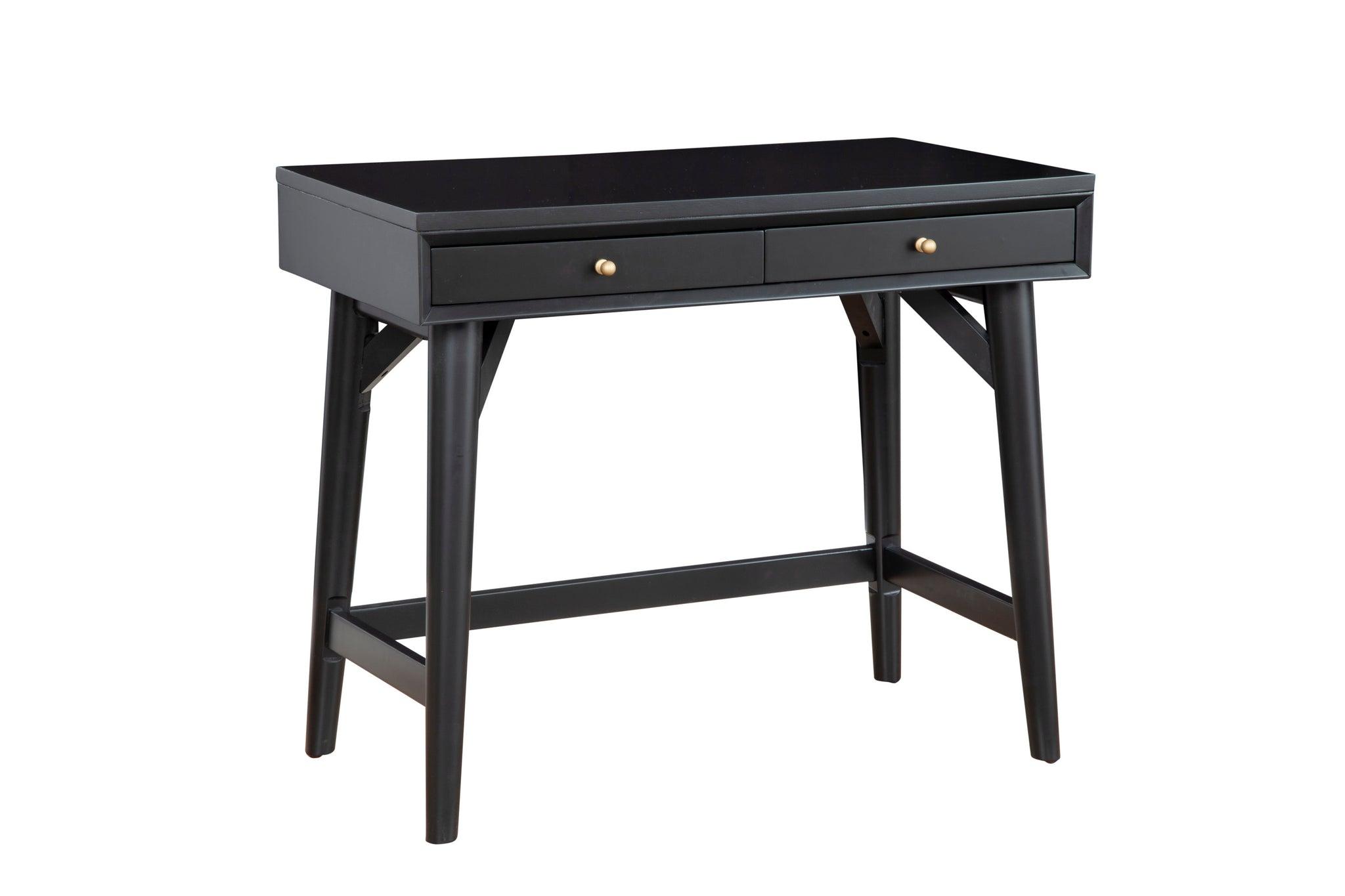Contemporary, Modern Desk Flynn 966BLK-65 in Black 