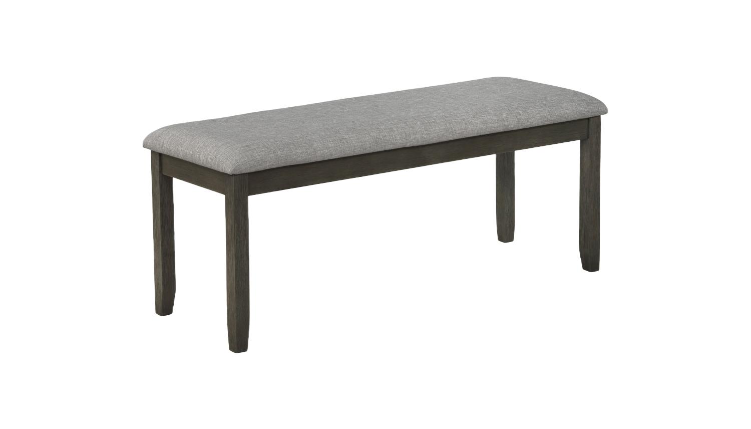 

    
Black Oak Dining Bench by Crown Mark Nina 2217GY-BENCH
