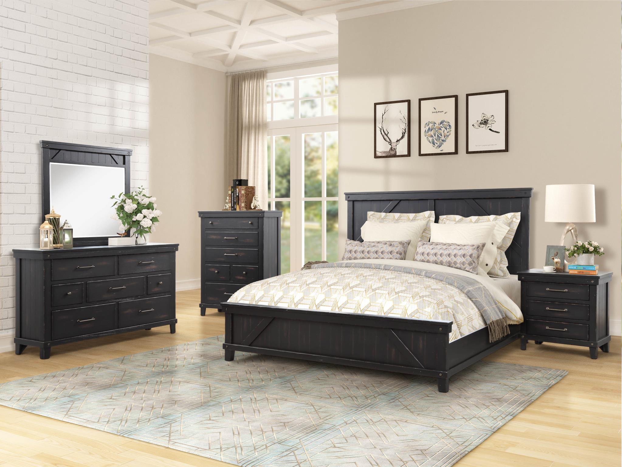 

        
Bernards Furniture SPRUCE CREEK 1708-105 Panel Bed Black  7089391708118
