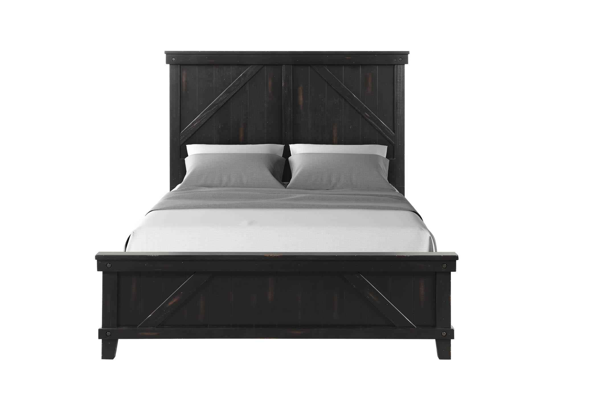 

        
Bernards Furniture SPRUCE CREEK 1708-105-Set-3 Panel Bedroom Set Black  7089391708118
