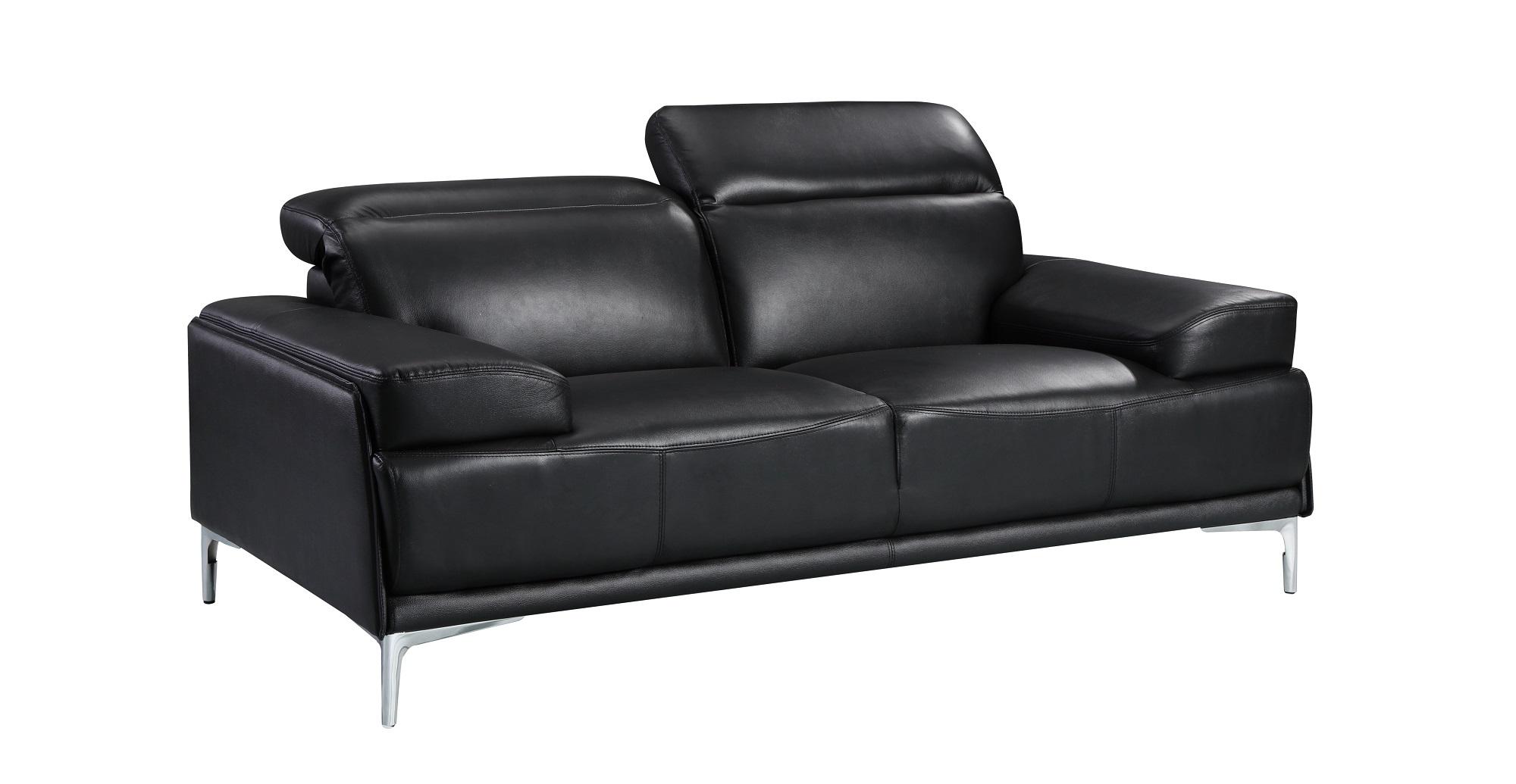 

                    
J&M Furniture Nicolo Sofa and Loveseat Set Black Bonded Leather Purchase 
