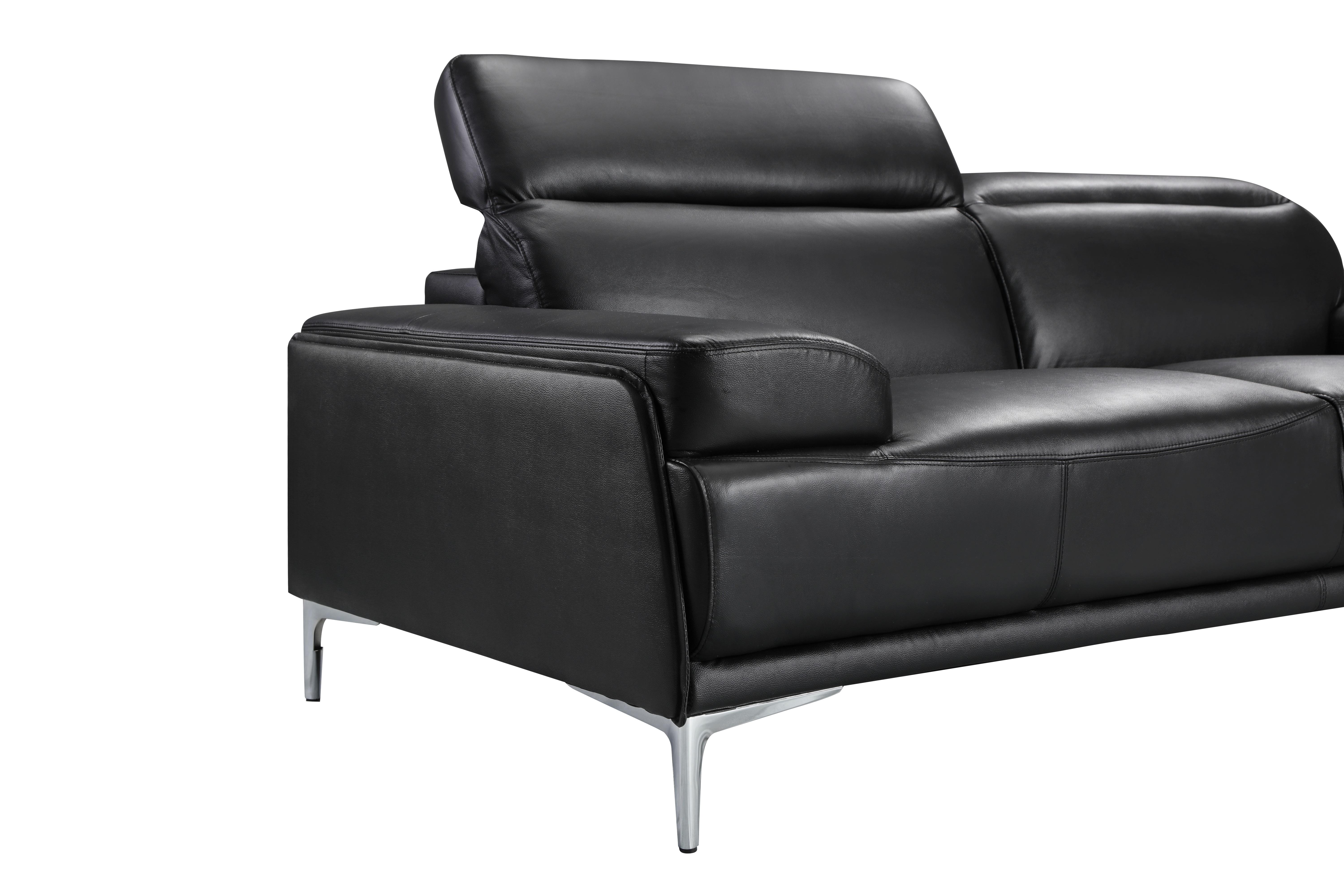 

    
SKU 18982-Set-2 Black Bonded Leather Sofa & Loveseat Set 2Pcs Modern J&M Nicolo
