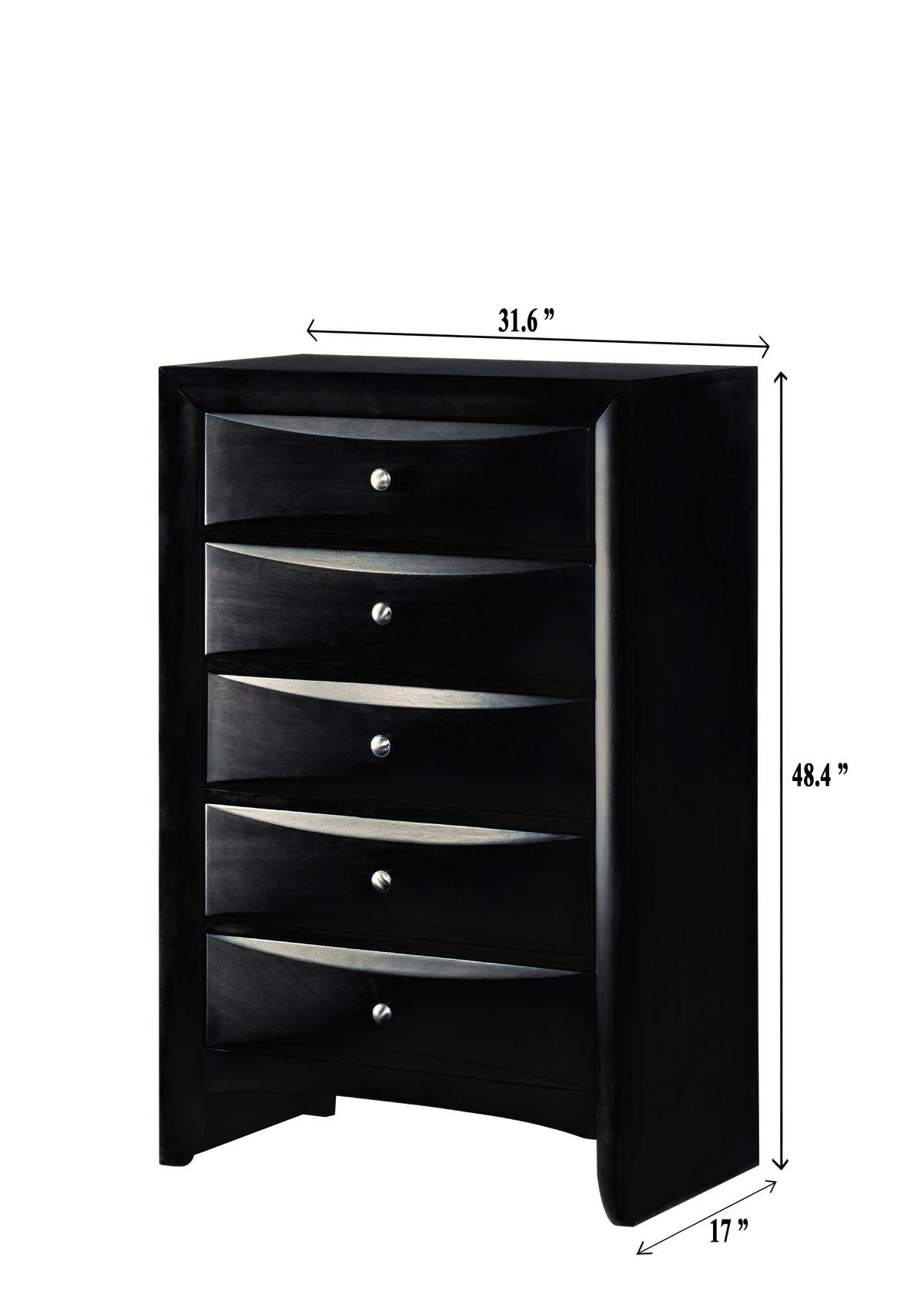 

    
 Order  Black Storage Bedroom Set by Crown Mark Fallon B4288-Q-Bed-6pcs
