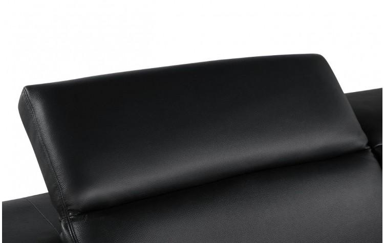 

    
1111-BLACK-S Black Top Grain Genuine Italian Leather Sofa Contemporary  1111 Global United
