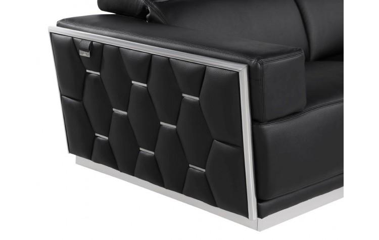 

                    
Buy Black Top Grain Genuine Italian Leather Sofa Set 2Pcs Contemporary  1111 Global United
