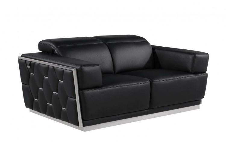 

                    
Global United 1111 Sofa Loveseat and Chair Set Black Genuine Leather Purchase 
