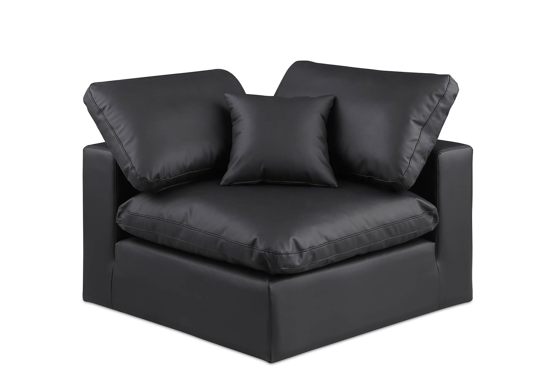 

    
Black Vegan Leather Corner Chair COMFY 188Black-Corner Meridian Contemporary
