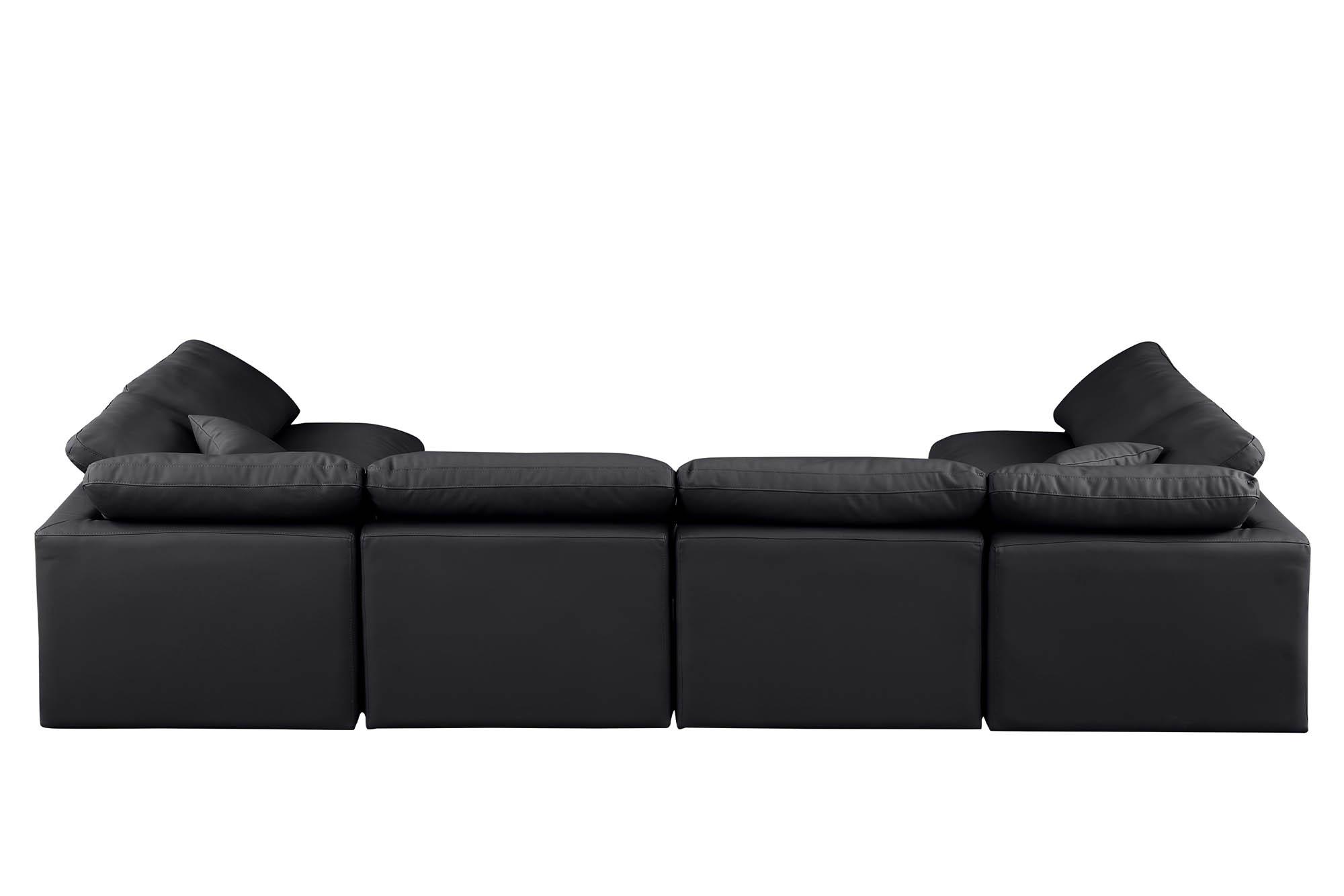

        
Meridian Furniture INDULGE 146Black-Sec6D Modular Sectional Sofa Black Faux Leather 094308315232
