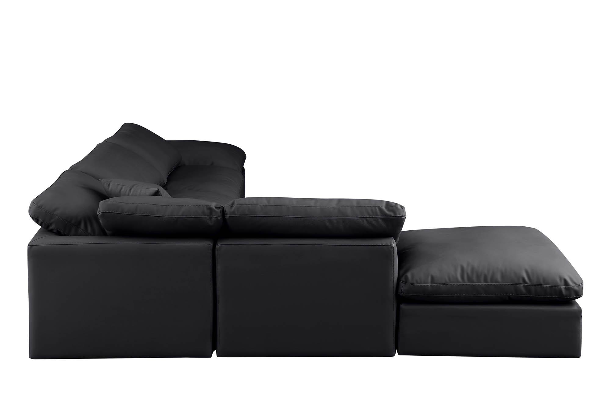 

        
Meridian Furniture INDULGE 146Black-Sec6E Modular Sectional Sofa Black Faux Leather 094308321639
