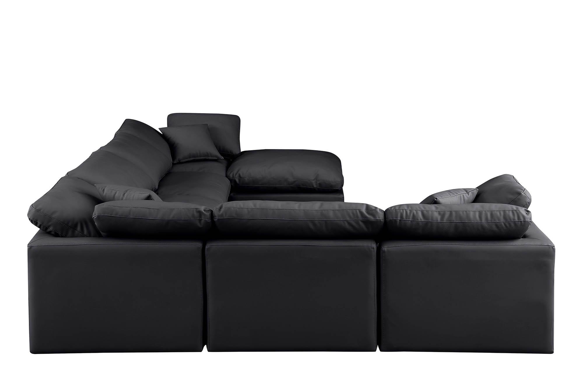 

        
Meridian Furniture INDULGE 146Black-Sec7A Modular Sectional Sofa Black Faux Leather 094308315249
