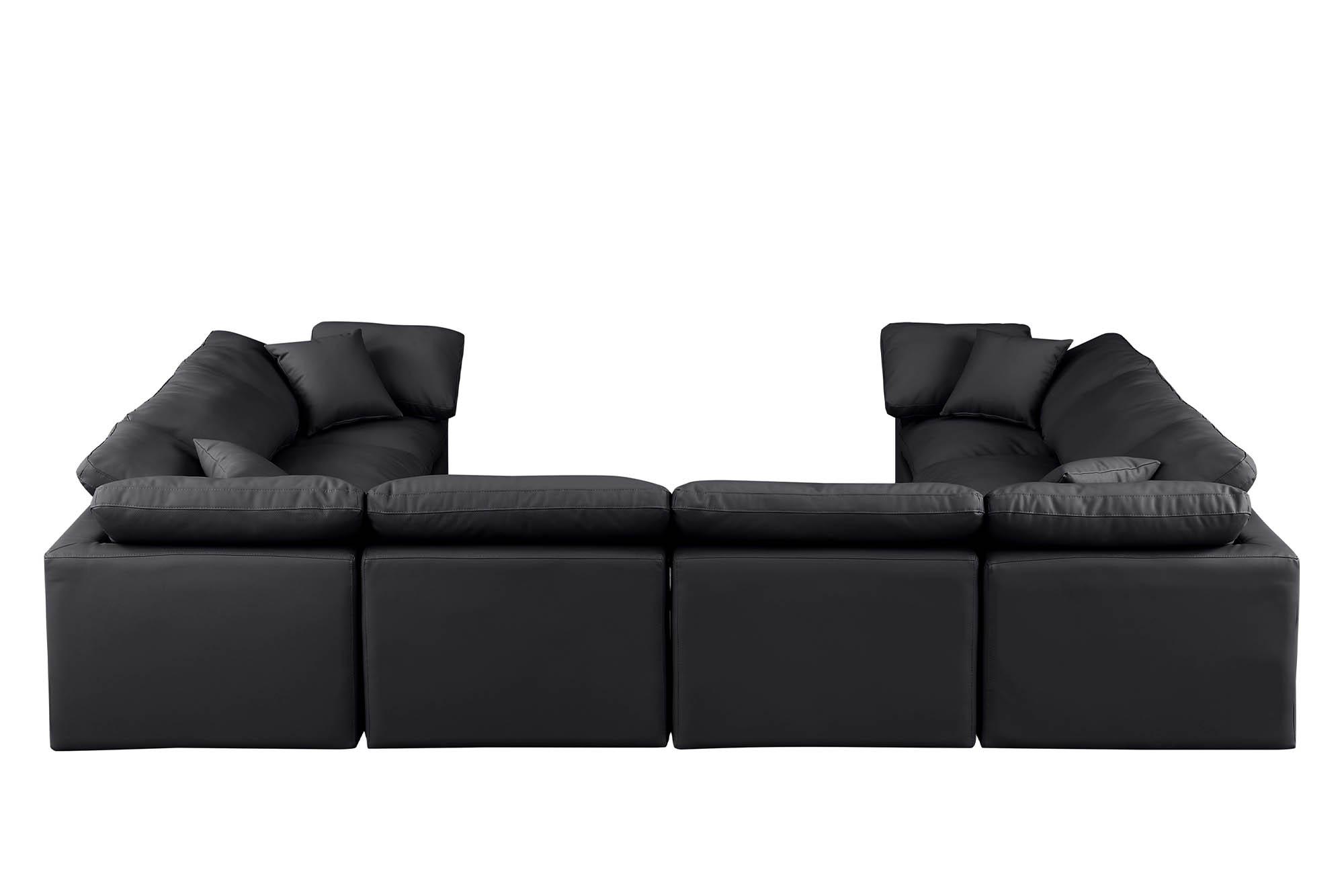 

        
Meridian Furniture INDULGE 146Black-Sec8A Modular Sectional Sofa Black Faux Leather 094308315263
