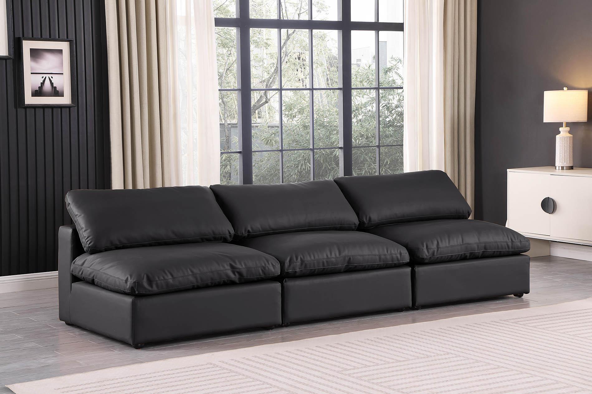 

    
Black Vegan Leather Modular Sofa COMFY 188Black-S117 Meridian Contemporary
