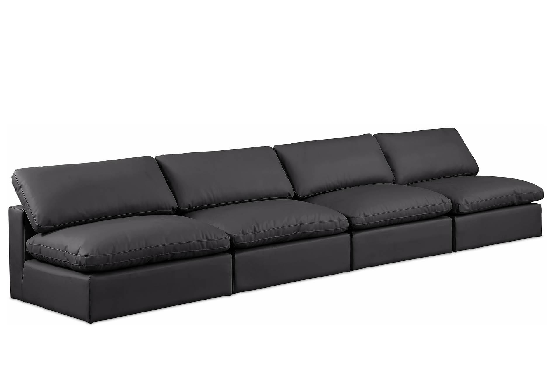 

    
Black Vegan Leather Modular Sofa COMFY 188Black-S156 Meridian Contemporary

