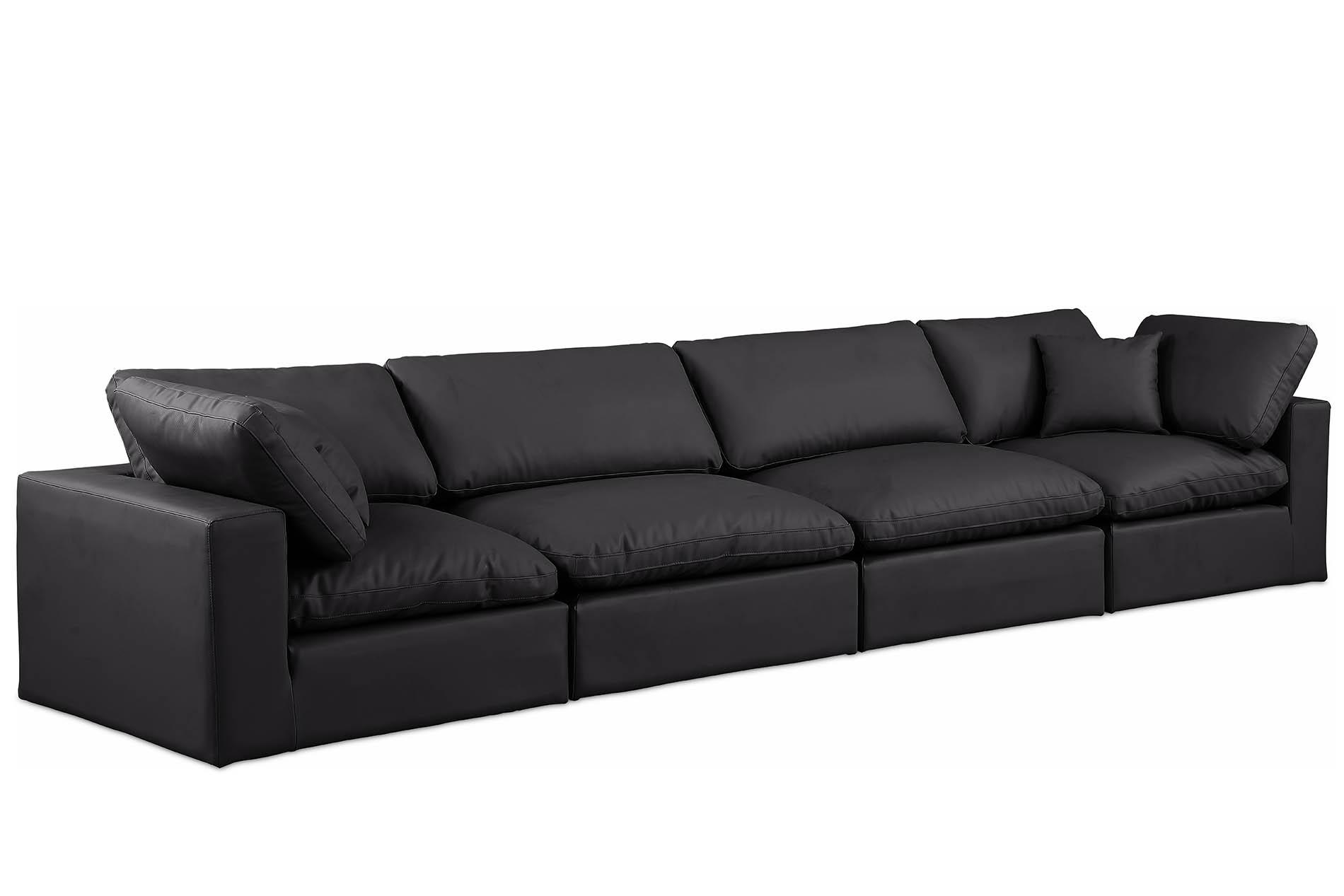 

    
Black Vegan Leather Modular Sofa COMFY 188Black-S158 Meridian Contemporary

