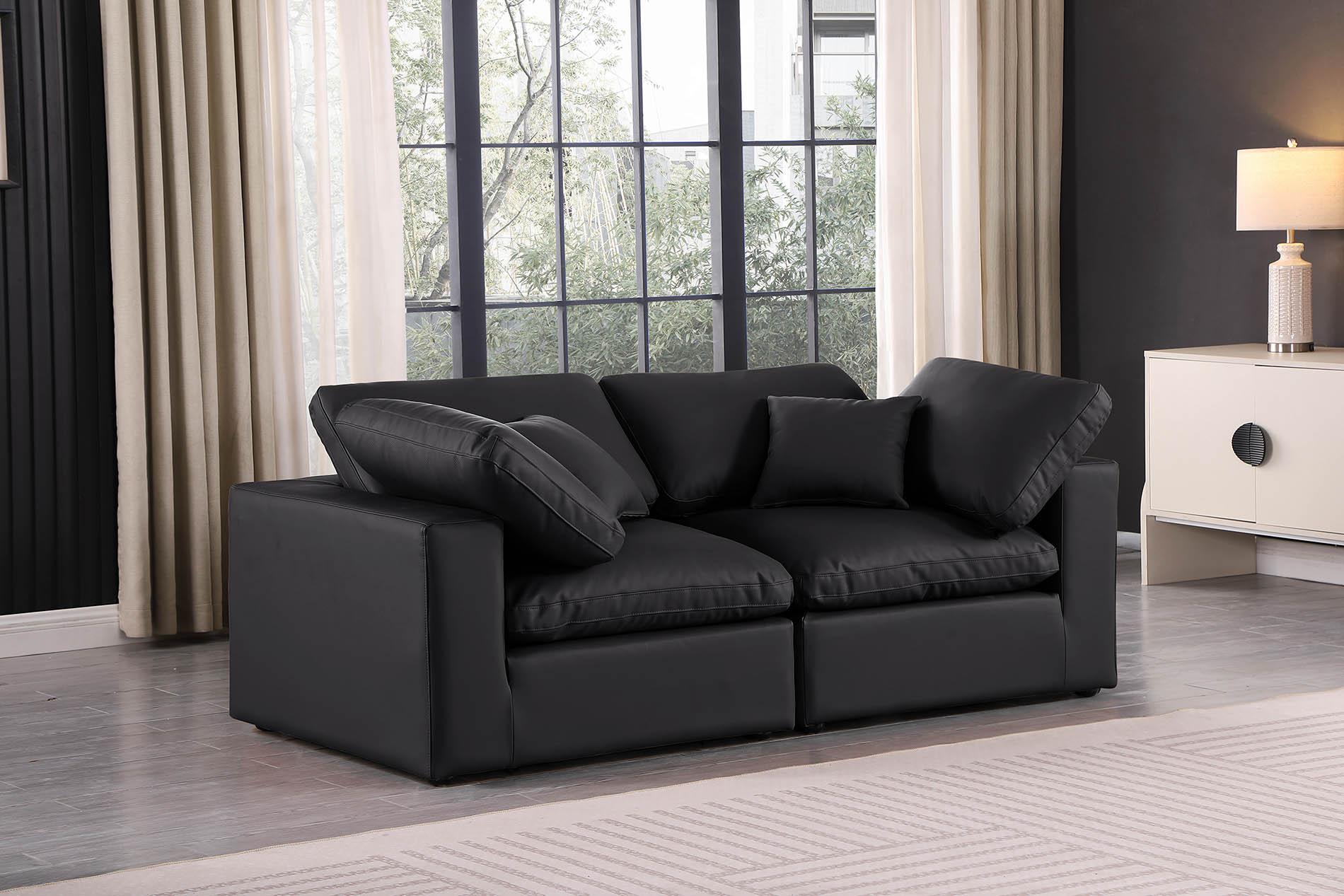 

    
Black Vegan Leather Modular Sofa COMFY 188Black-S80 Meridian Contemporary
