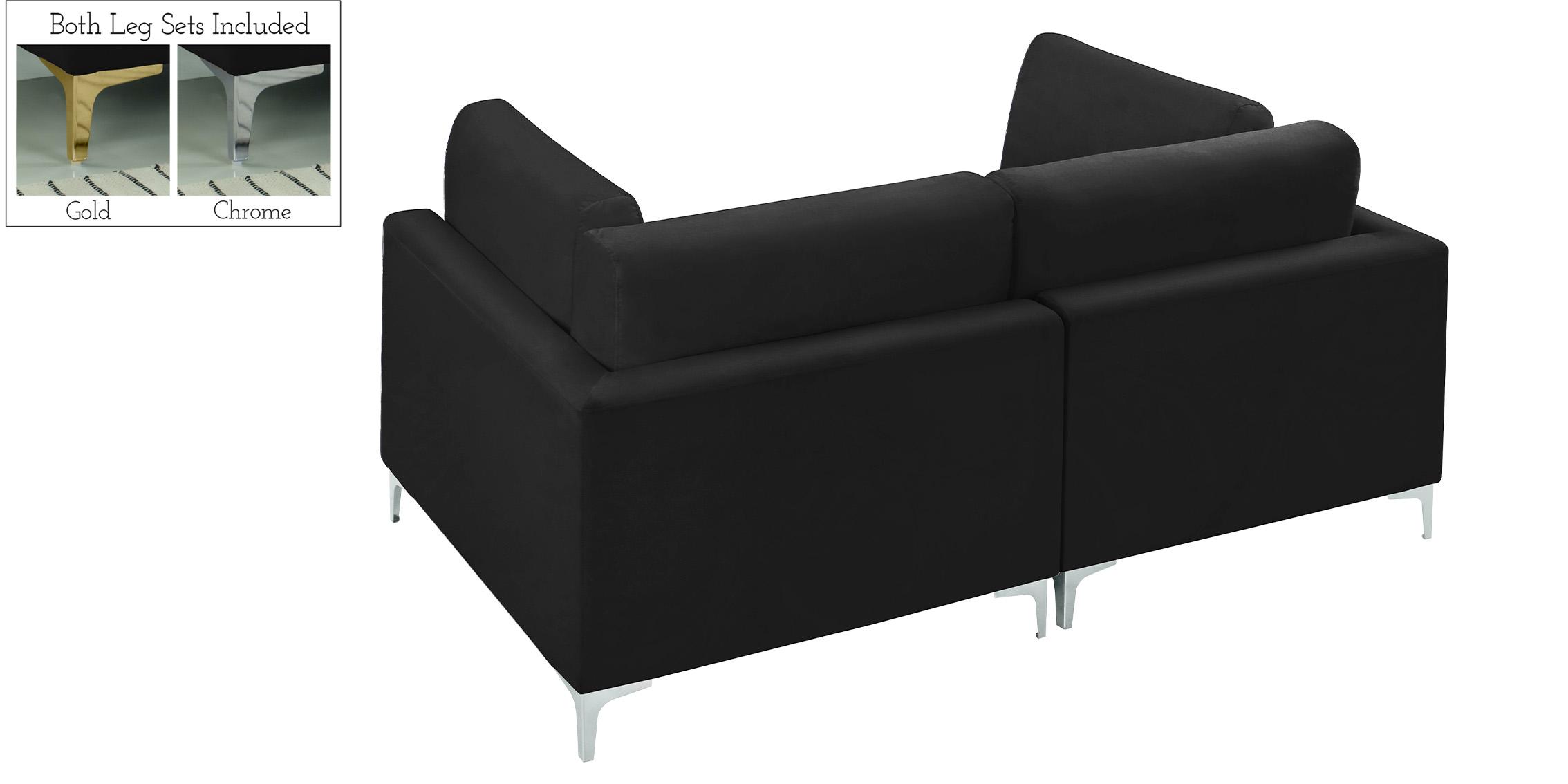 

        
Meridian Furniture JULIA 605Black-S75 Modular Sofa Black Velvet 753359809243
