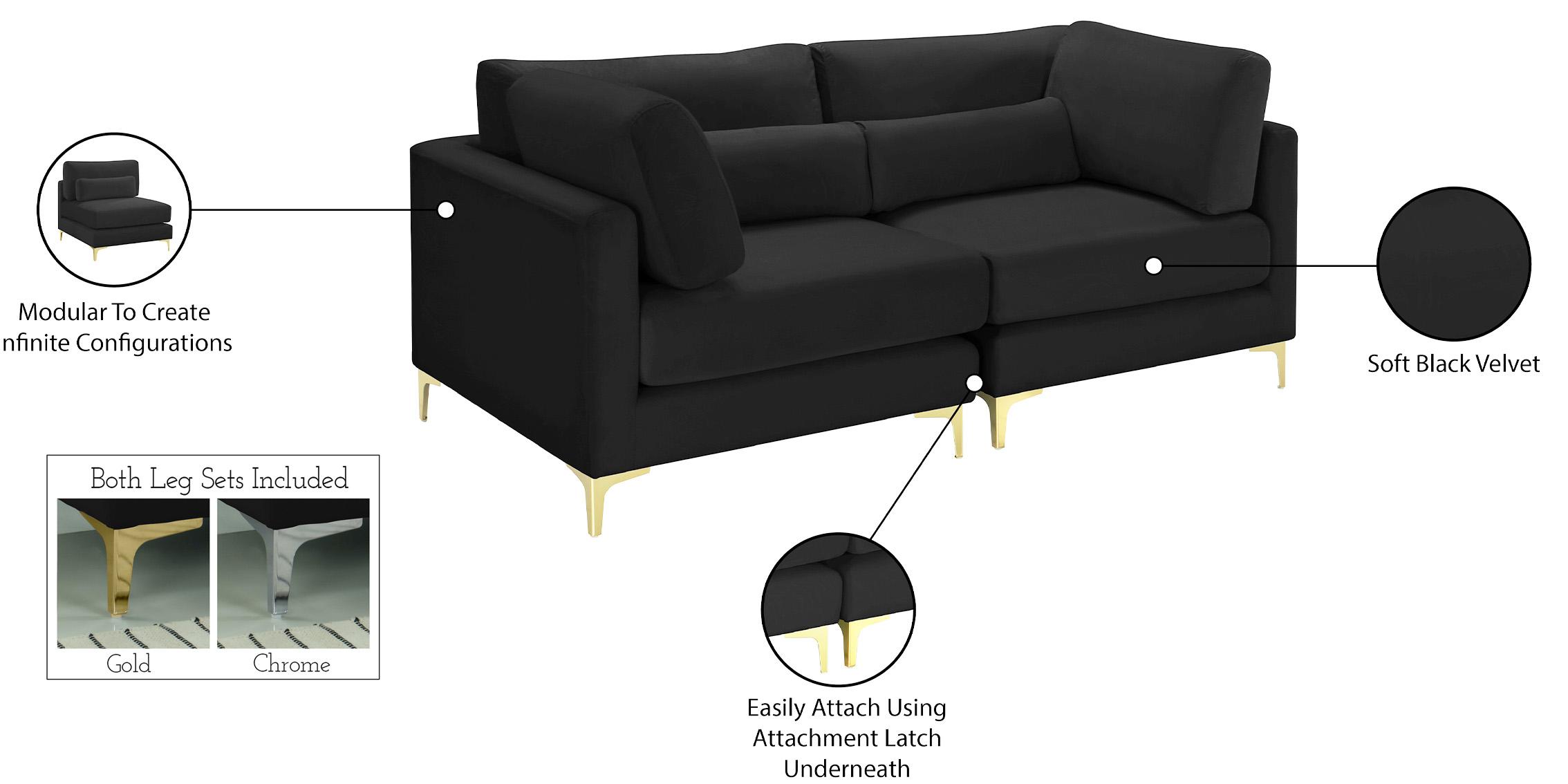 

    
605Black-S75 Meridian Furniture Modular Sofa
