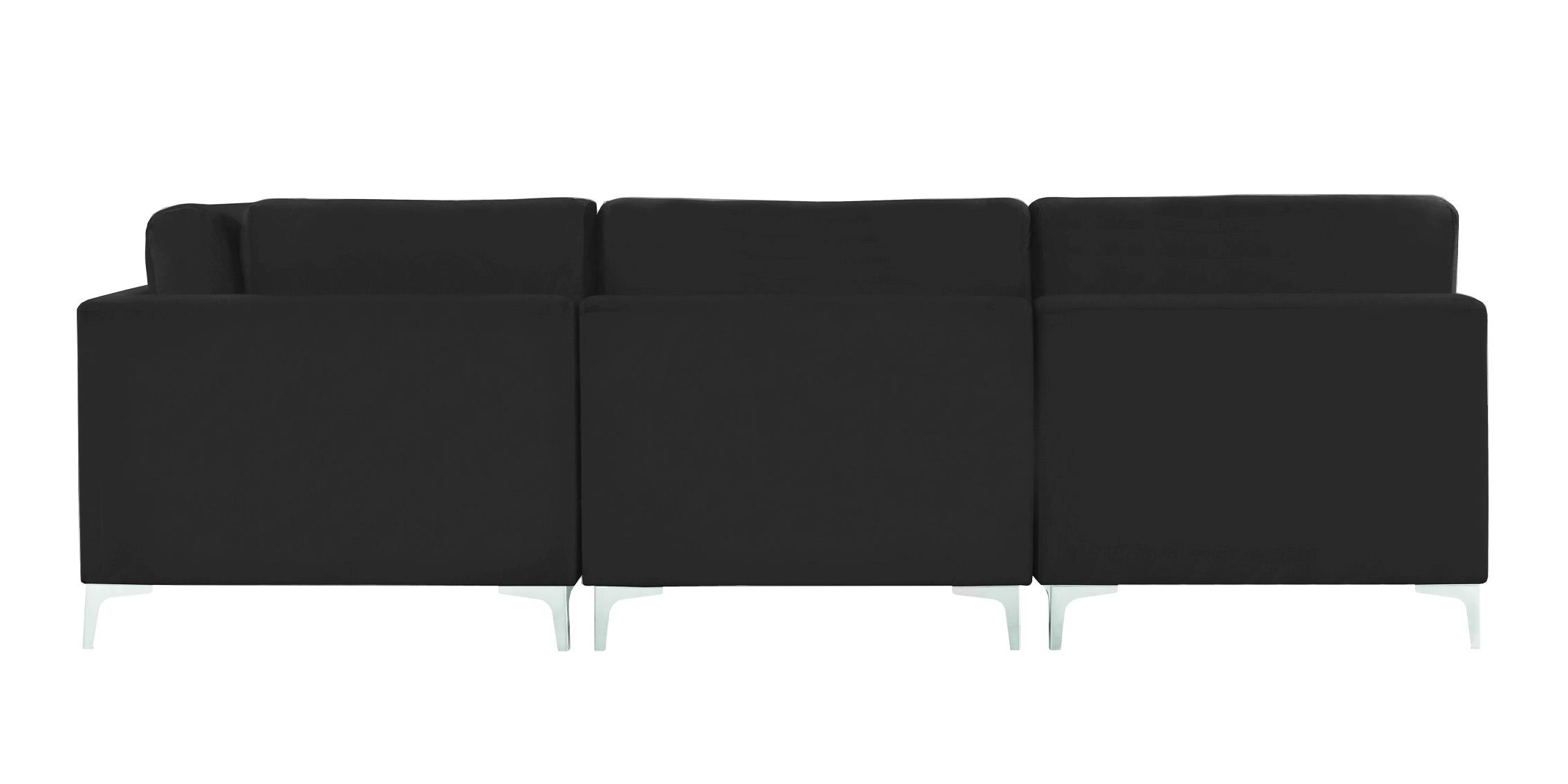 

        
Meridian Furniture JULIA 605Black-Sec5B Modular Sectional Sofa Black Velvet 753359809298
