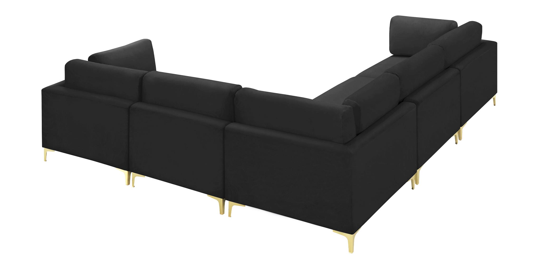 

        
Meridian Furniture JULIA 605Black-Sec5C Modular Sectional Sofa Black Velvet 753359809304
