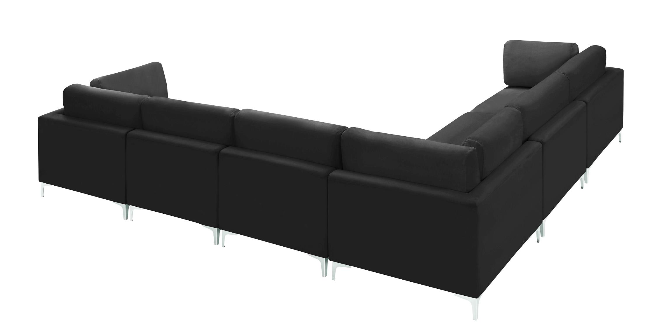 

        
Meridian Furniture JULIA 605Black-Sec6A Modular Sectional Sofa Black Velvet 753359809311
