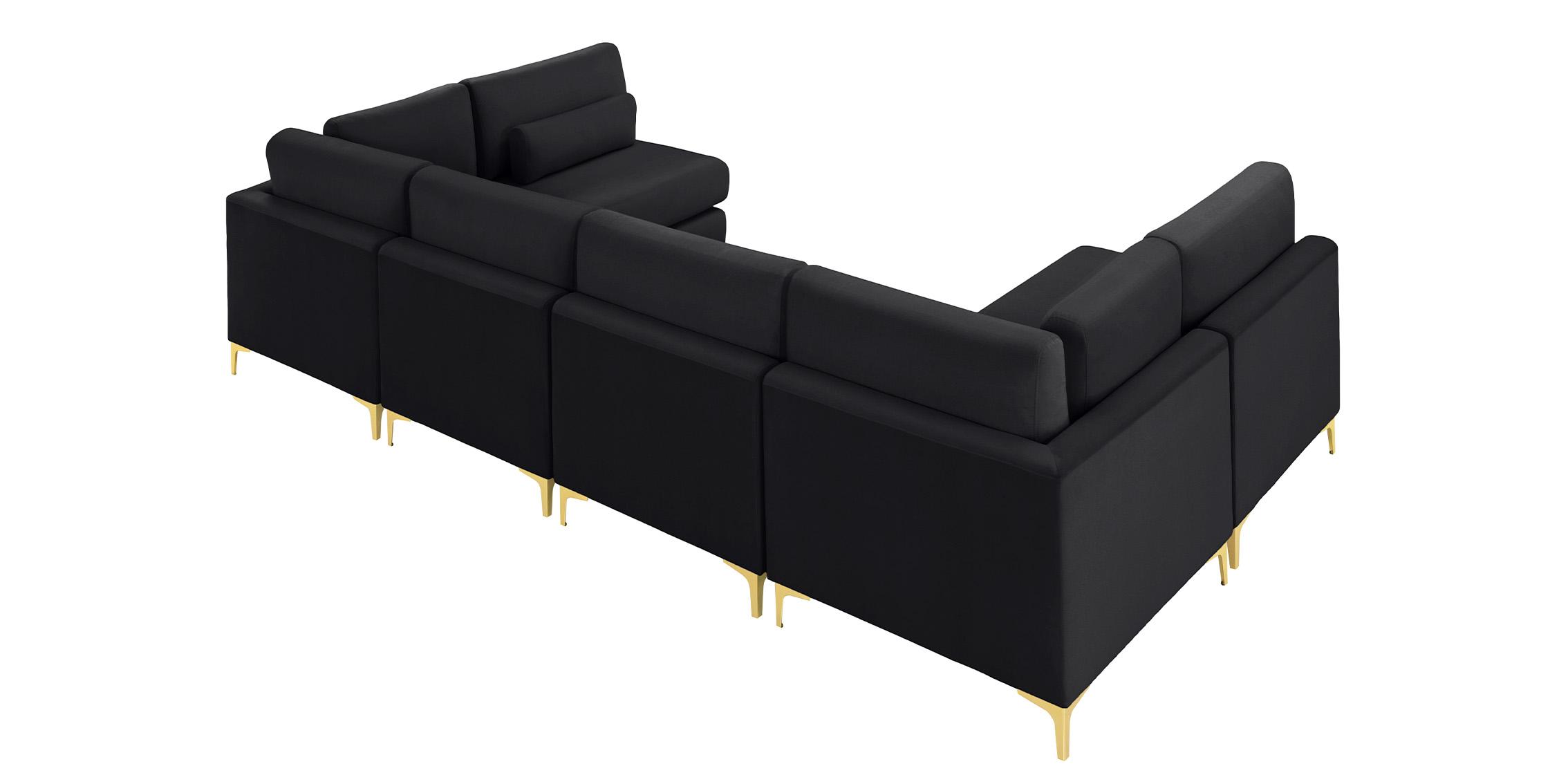

        
Meridian Furniture JULIA 605Black-Sec6C Modular Sectional Sofa Black Velvet 094308263878
