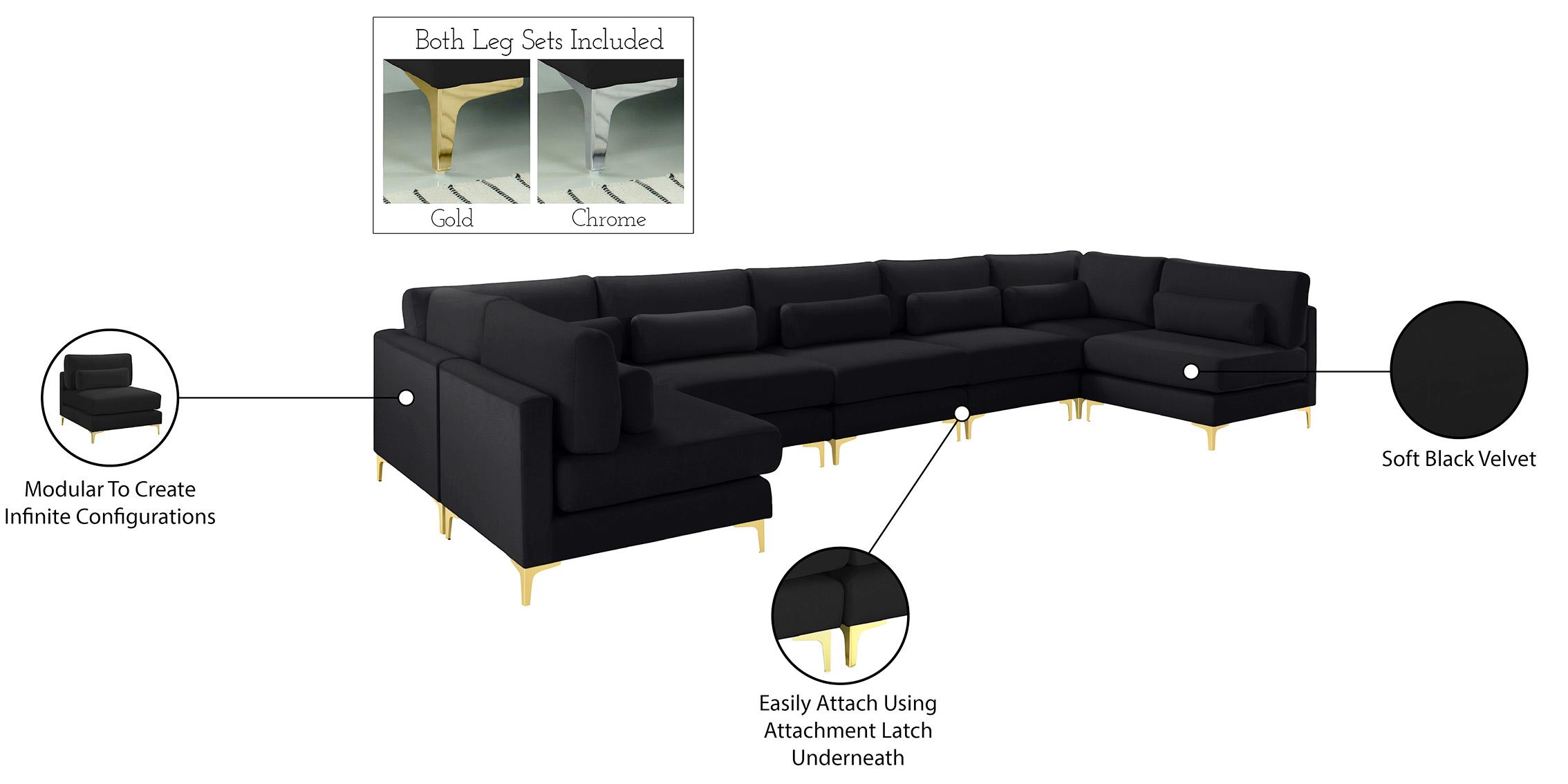 

    
605Black-Sec7B Meridian Furniture Modular Sectional Sofa
