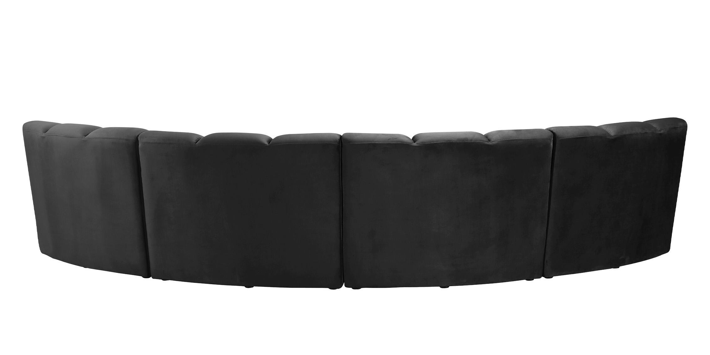 

    
638Black-4PC Black Velvet Modular Sectional Sofa INFINITY 638Black-4PC Meridian Modern
