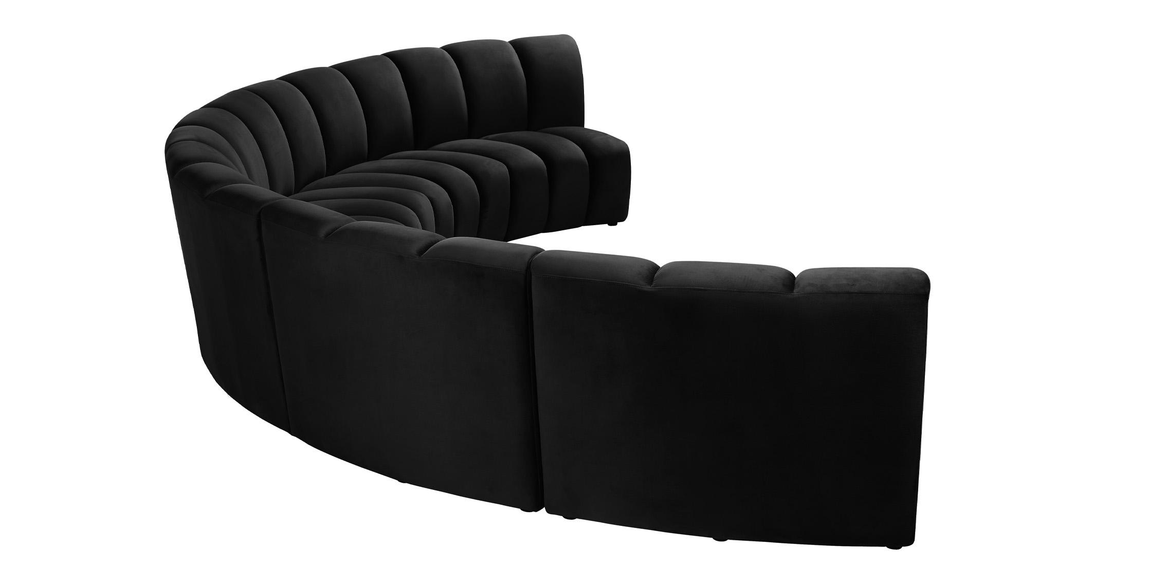 

    
638Black-5PC Meridian Furniture Modular Sectional Sofa
