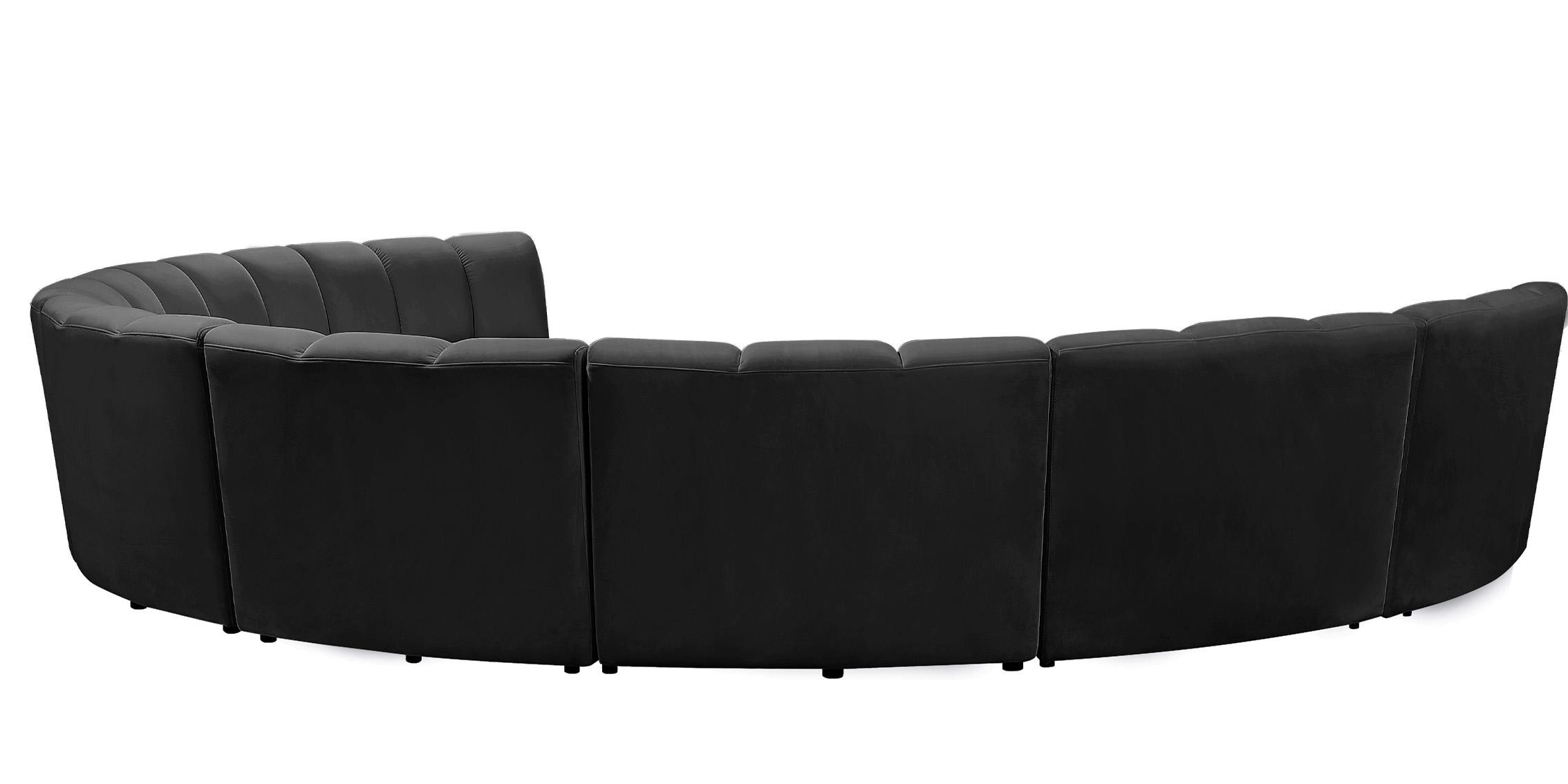 

    
638Black-8PC Black Velvet Modular Sectional Sofa INFINITY 638Black-8PC Meridian Modern
