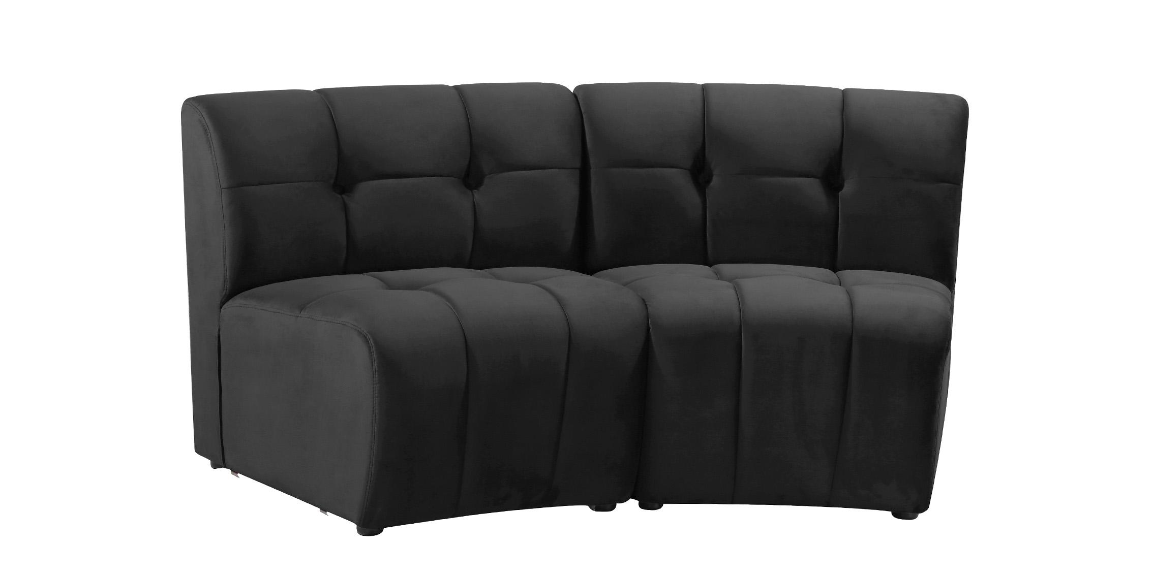 

        
Meridian Furniture LIMITLESS Modular Sectional Sofa Black Velvet 753359808147
