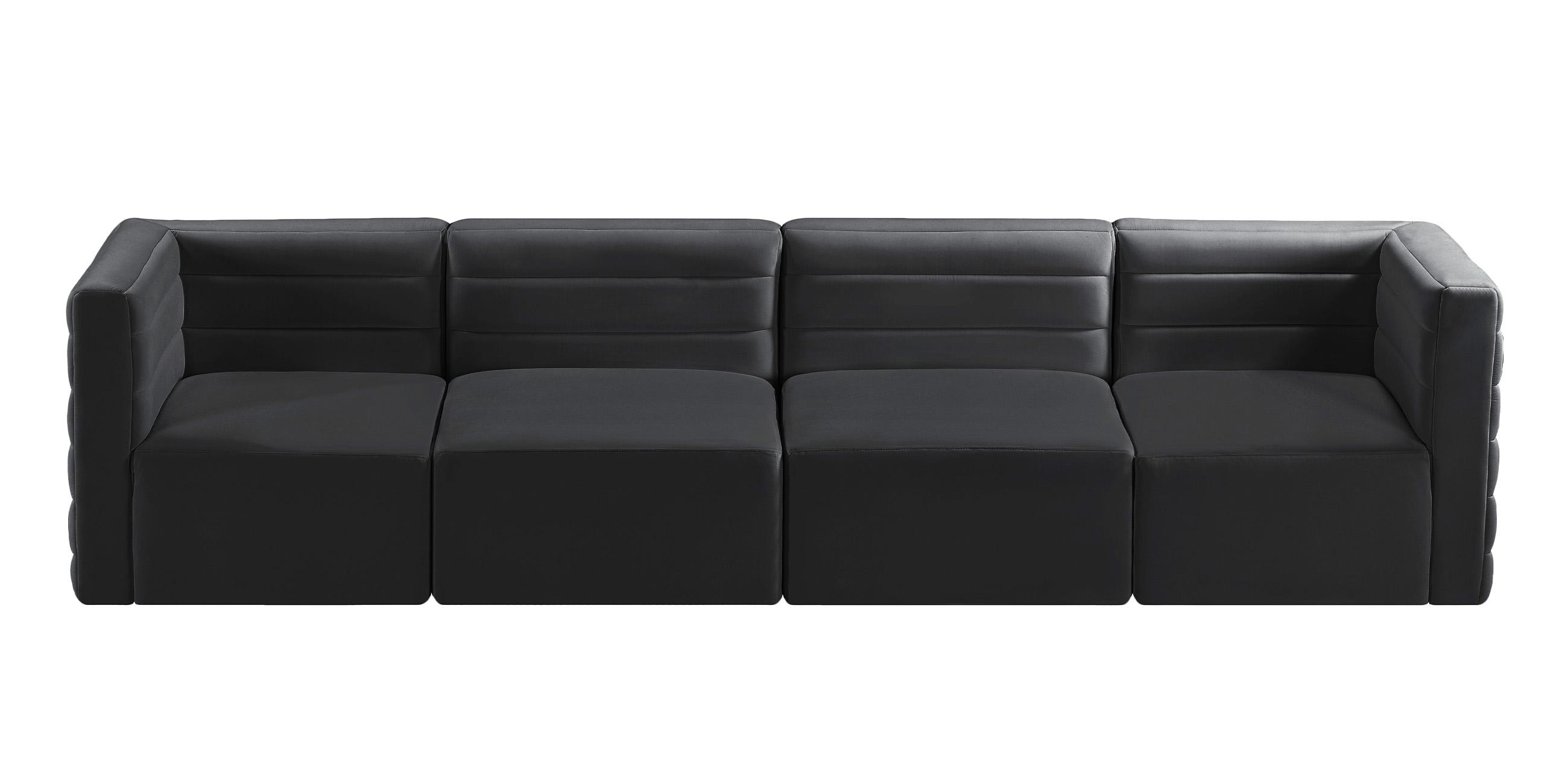 

        
Meridian Furniture Quincy 677Black-S126 Modular Sofa Black Velvet 94308261621
