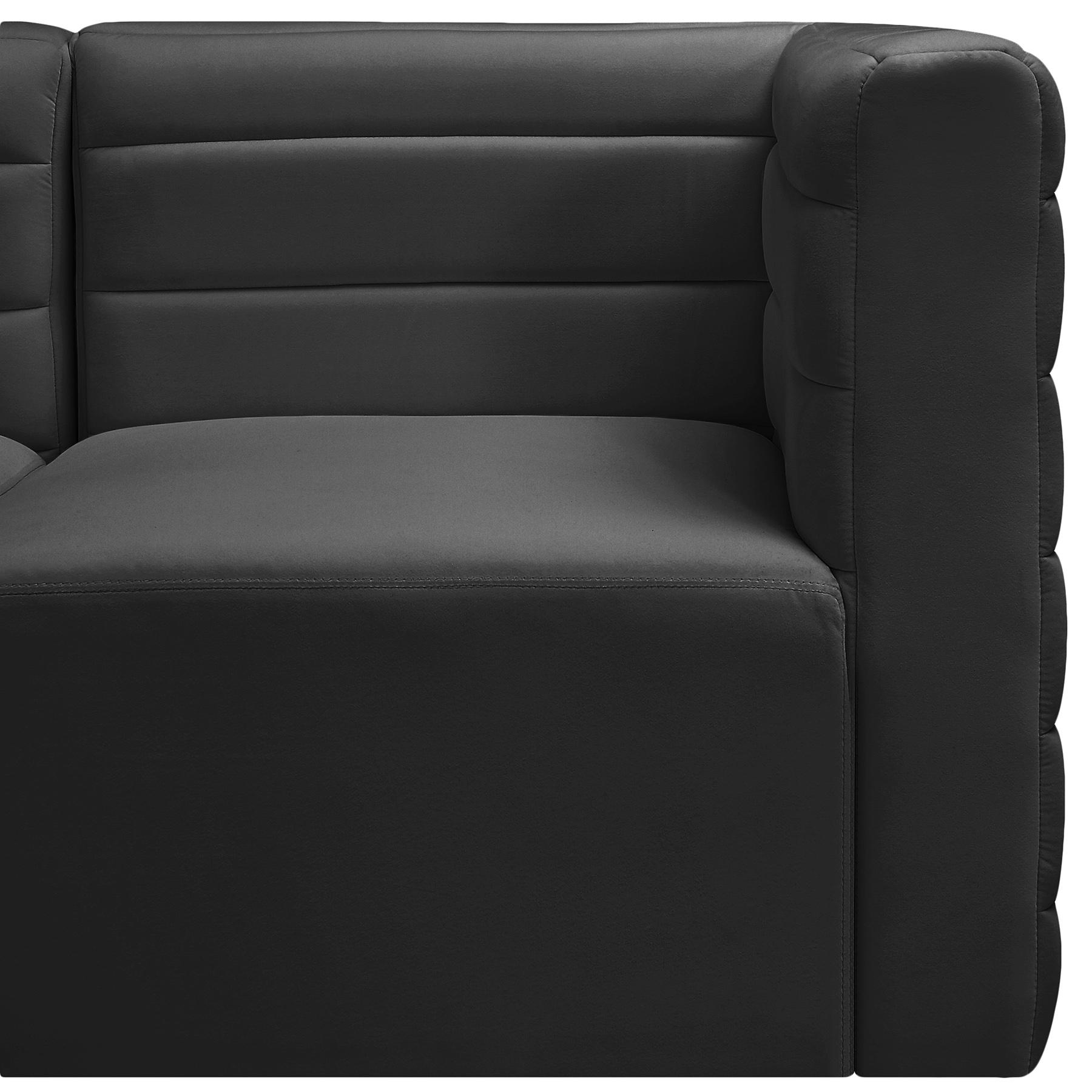 

        
94308261614Black Velvet Modular Comfort Sofa Quincy 677Black-S95 Meridian Contemporary
