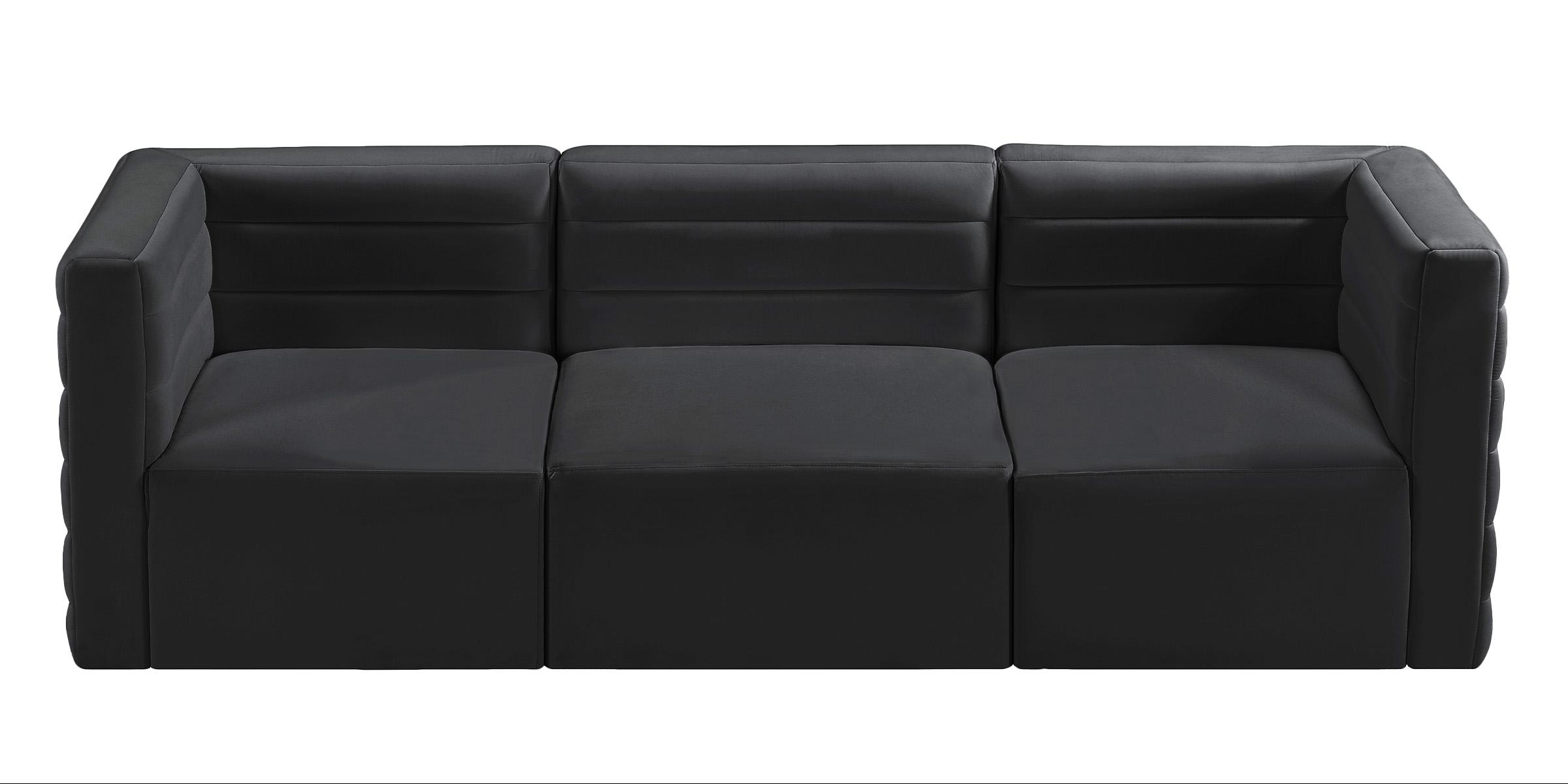 

        
Meridian Furniture Quincy 677Black-S95 Modular Sofa Black Velvet 94308261614
