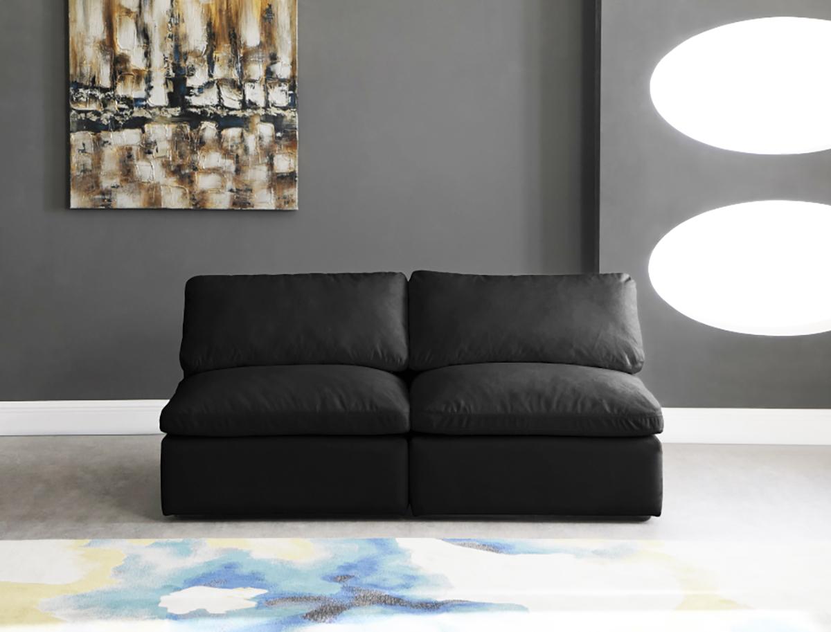 

        
Meridian Furniture 602Black-S2 Modular Sofa Black Fabric 753359805429
