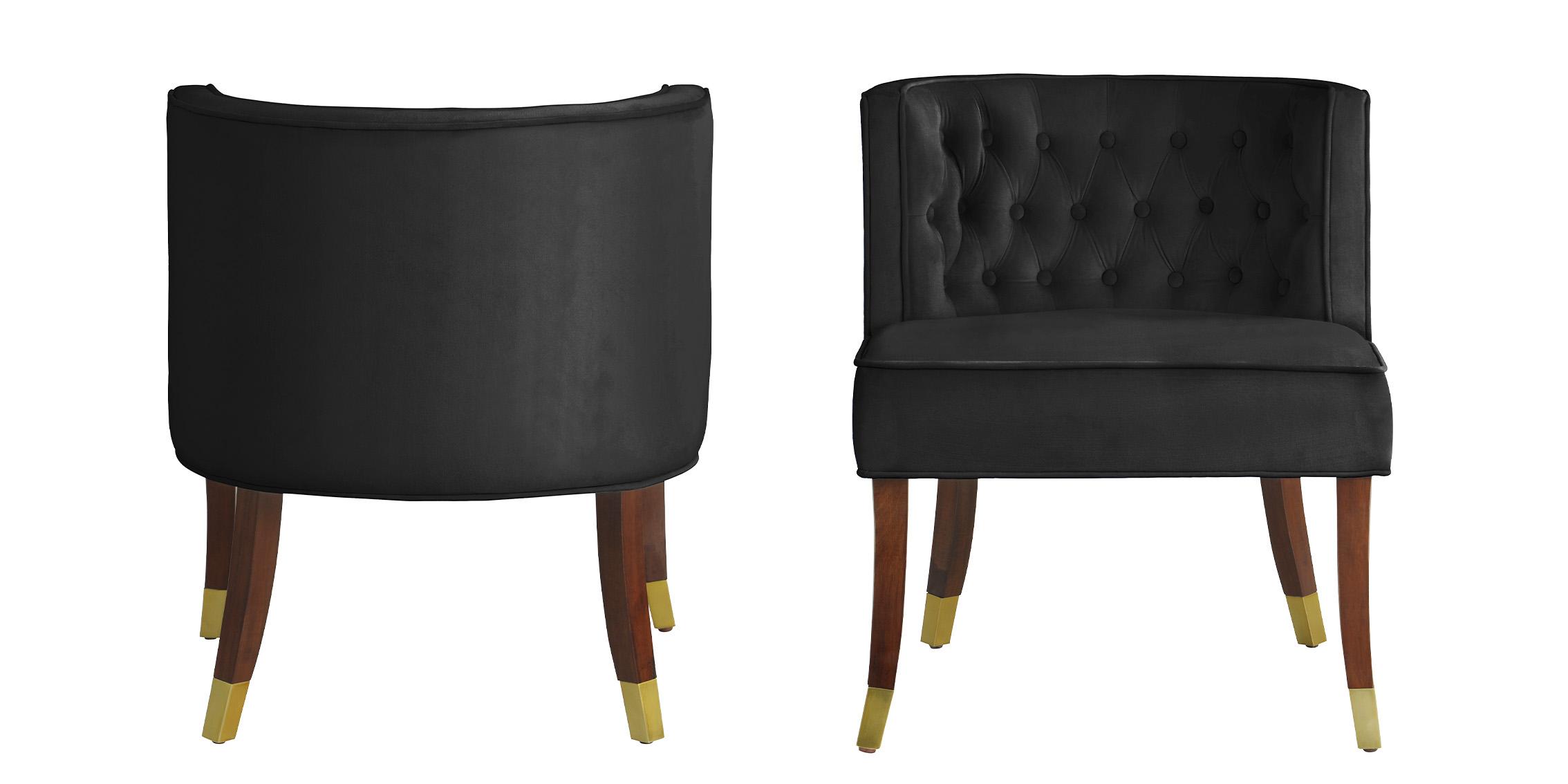 

        
Meridian Furniture PERRY 933Black-C Dining Chair Set Espresso/Black Velvet 753359804958
