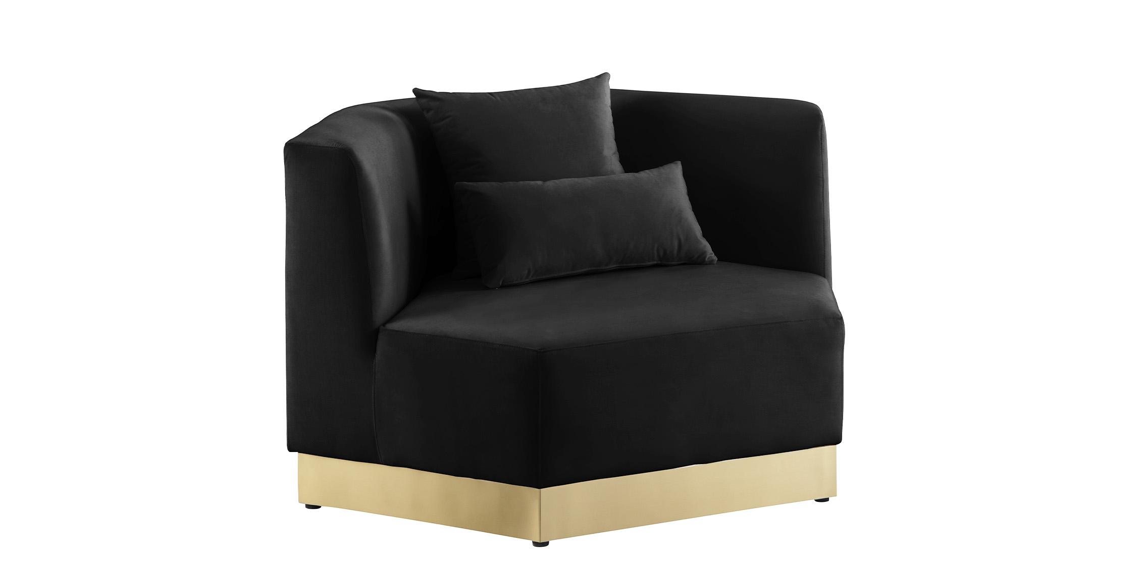 Contemporary, Modern Arm Chair MARQUIS 600Black-C 600Black-C in Black Velvet