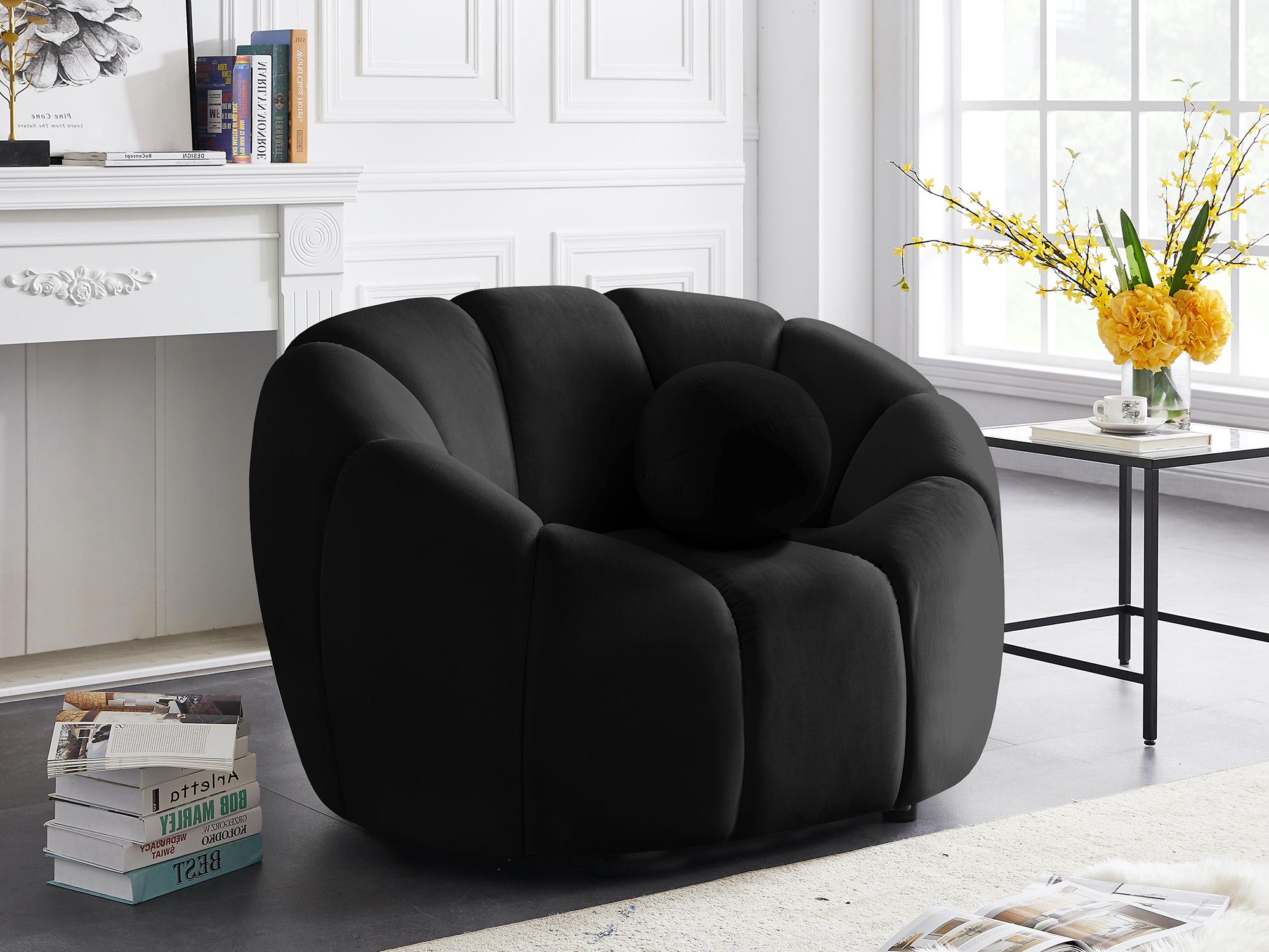 

        
Meridian Furniture ELIJAH 613Black-C-Set Arm Chair Set Black Velvet 094308255781
