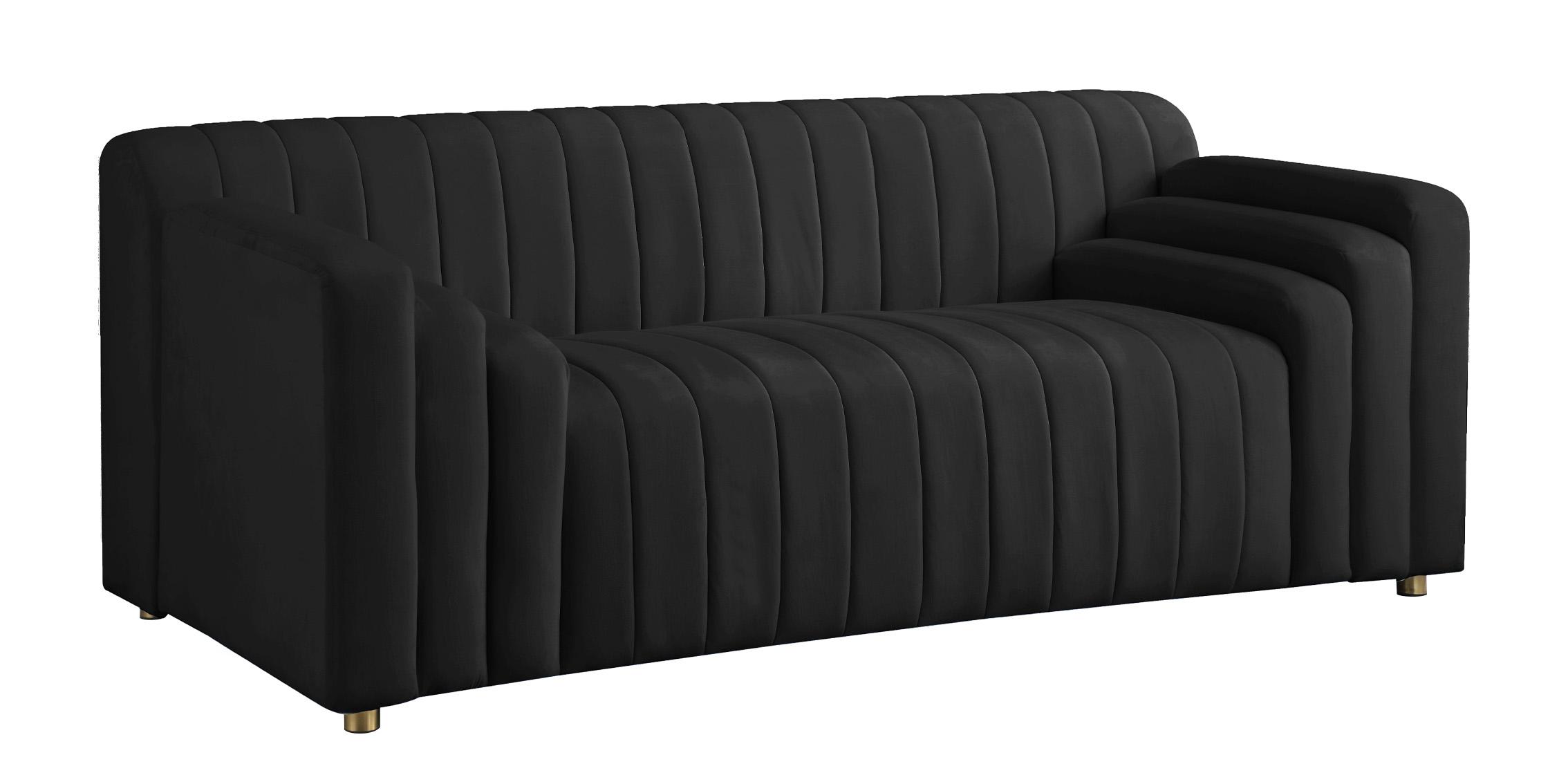 Meridian Furniture NAYA 637Black-L Loveseat