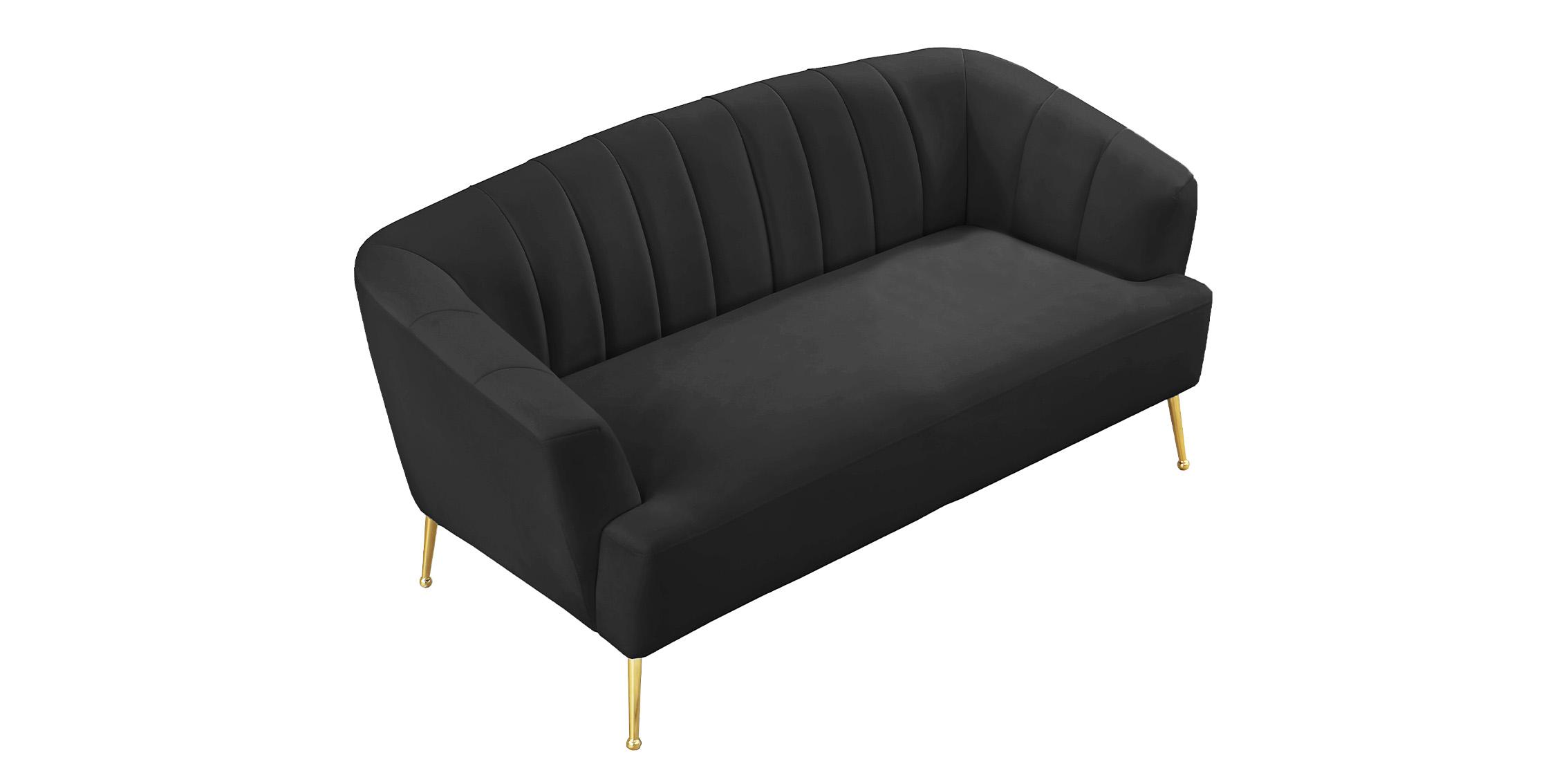 

        
Meridian Furniture TORI 657Black-L Loveseat Gold/Black Velvet 704831407679

